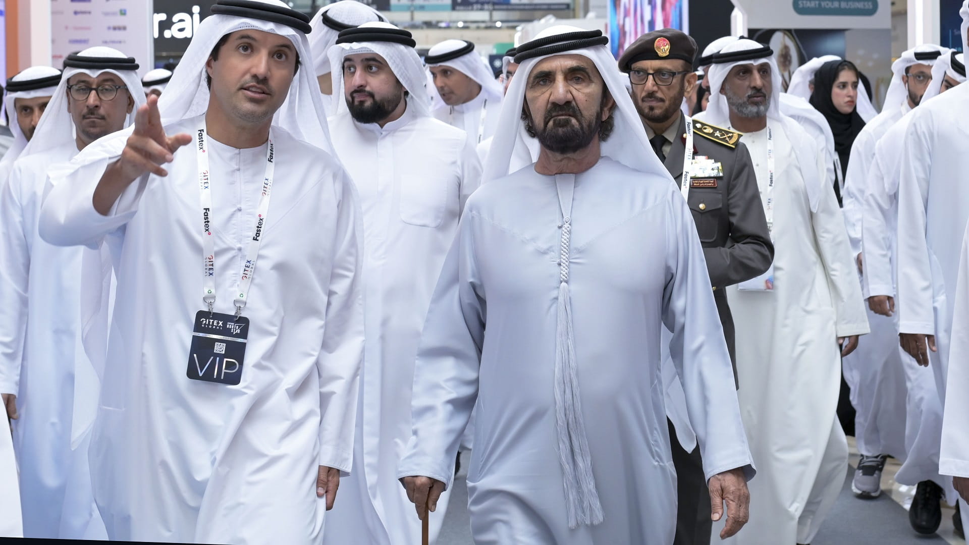 Image for the title: Mohammed bin Rashid opens GITEX GLOBAL 