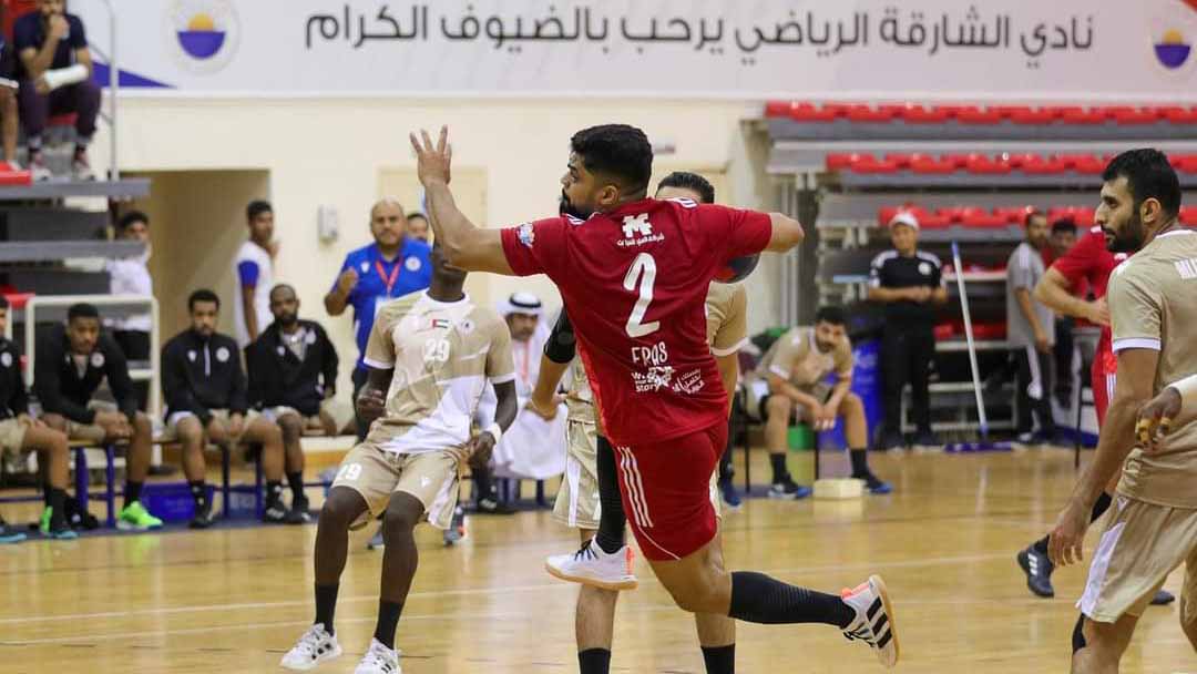 Image for the title: Sharjah loses to Mleiha in Handball Cup 