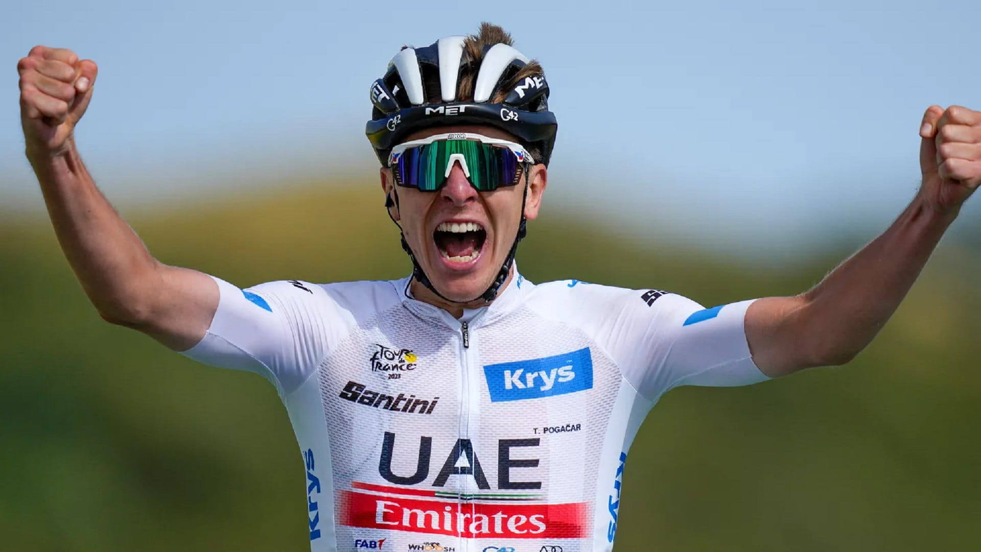 Image for the title: Pogacar credits UAE for his success as world's premier cyclist 