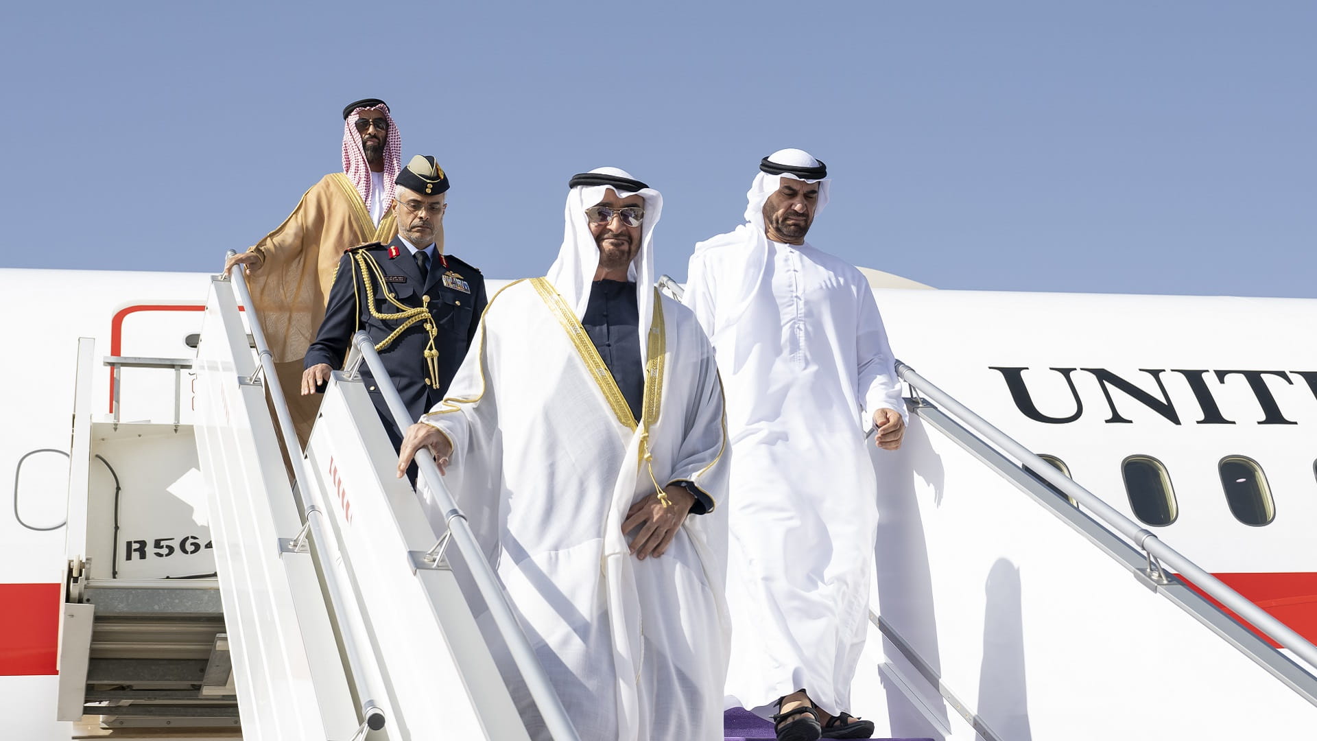 Image for the title: President arrives in Riyadh, leading UAE to GCC-ASEAN Summit 