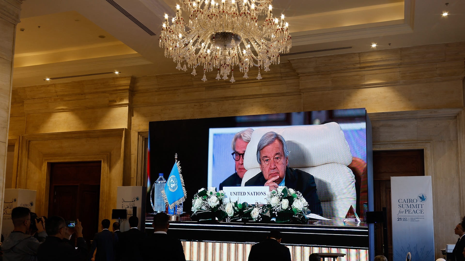 Image for the title: UN chief urges ceasefire to end Gaza's 'godawful nightmare' 