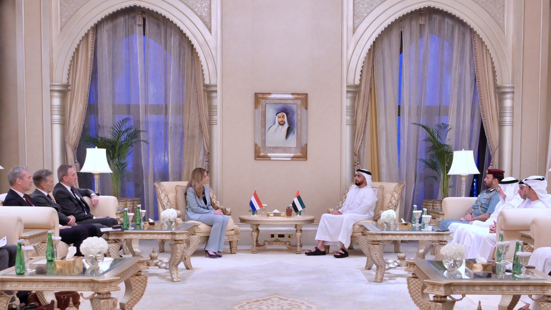 Image for the title: Saif bin Zayed meets with Dutch Minister of Justice and Security 