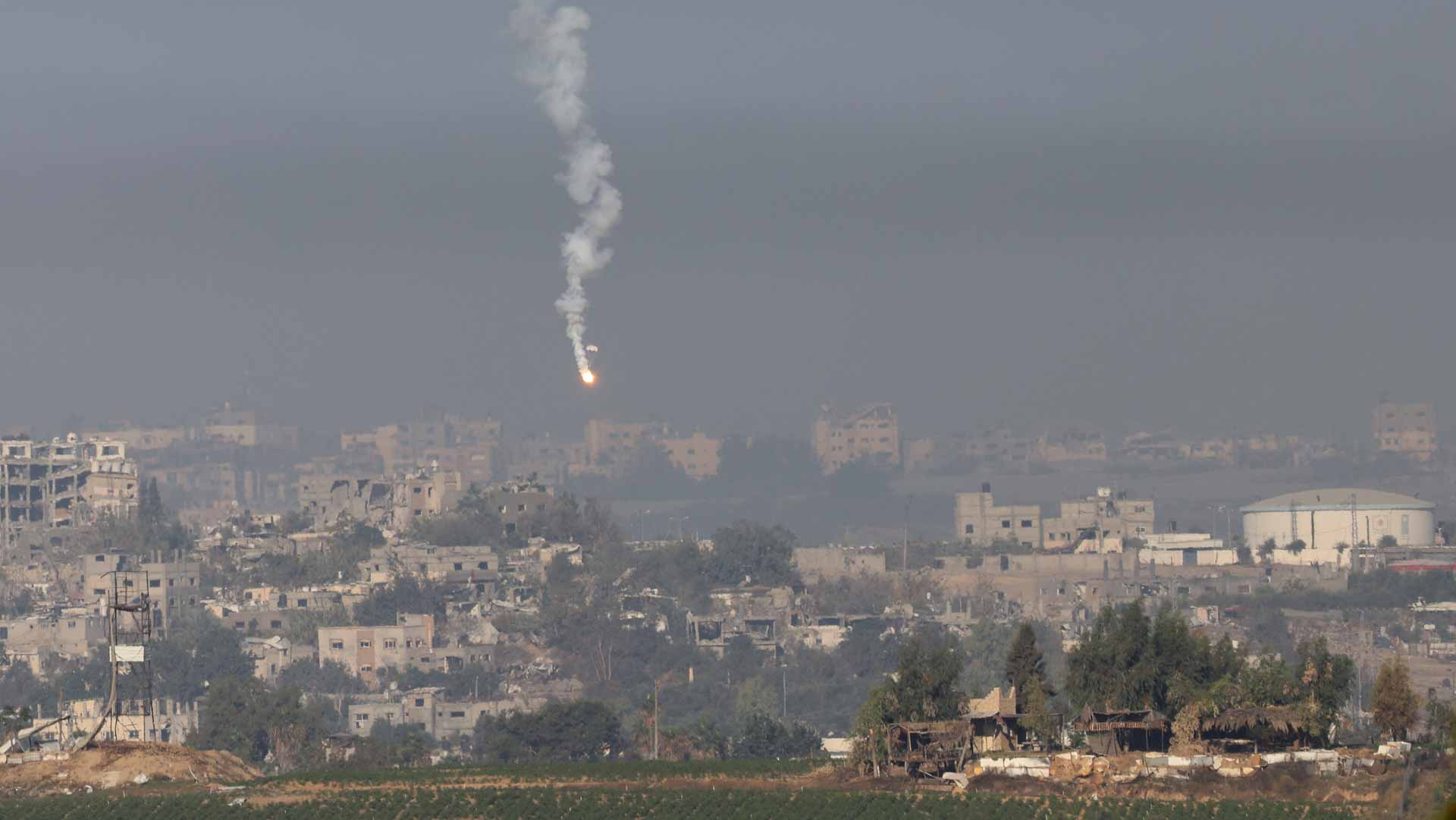 Image for the title: Israel conducts overnight 'targeted raid' with tanks in Gaza 