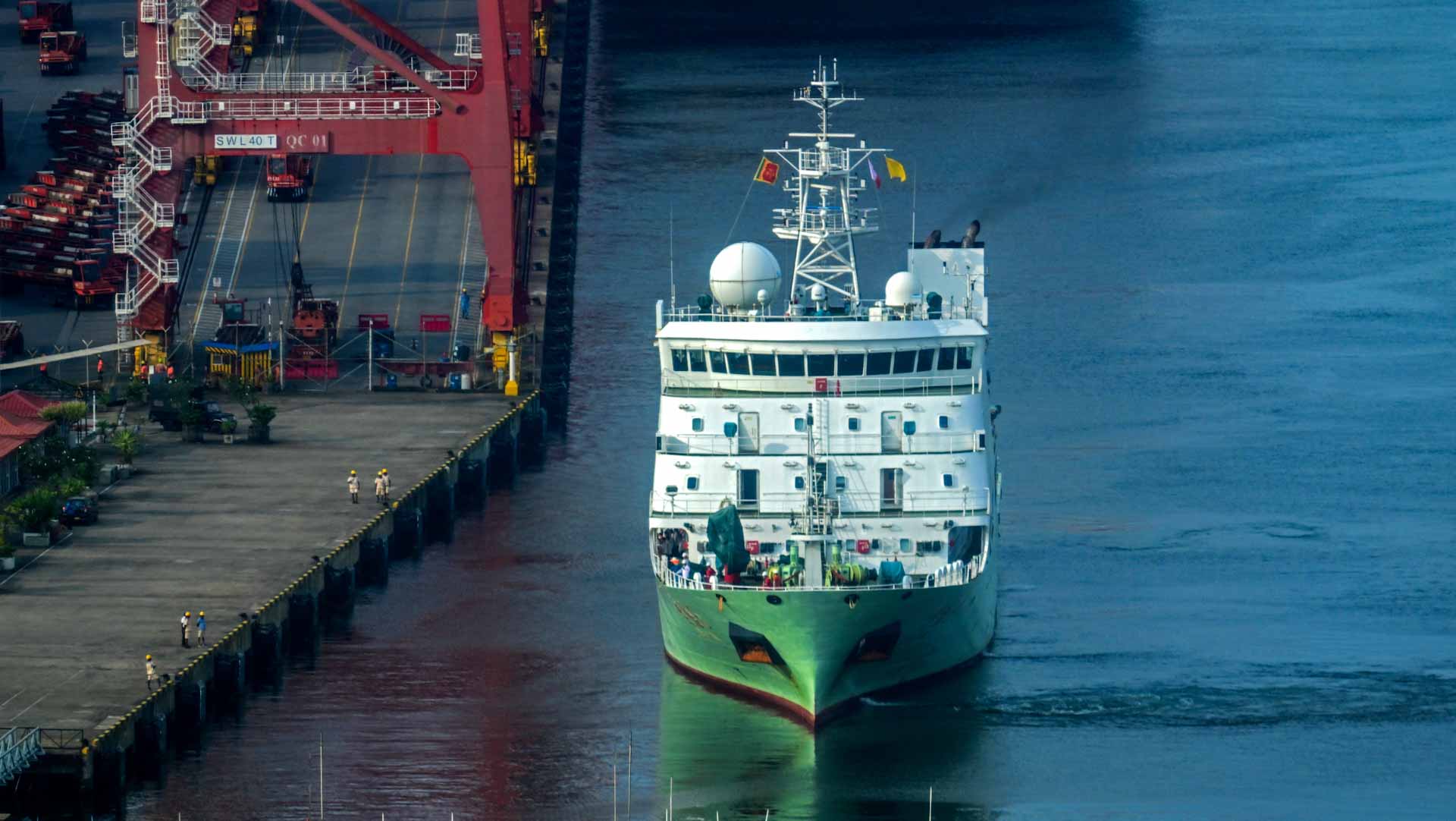 Image for the title: Sri Lanka lets Chinese ship conduct research 