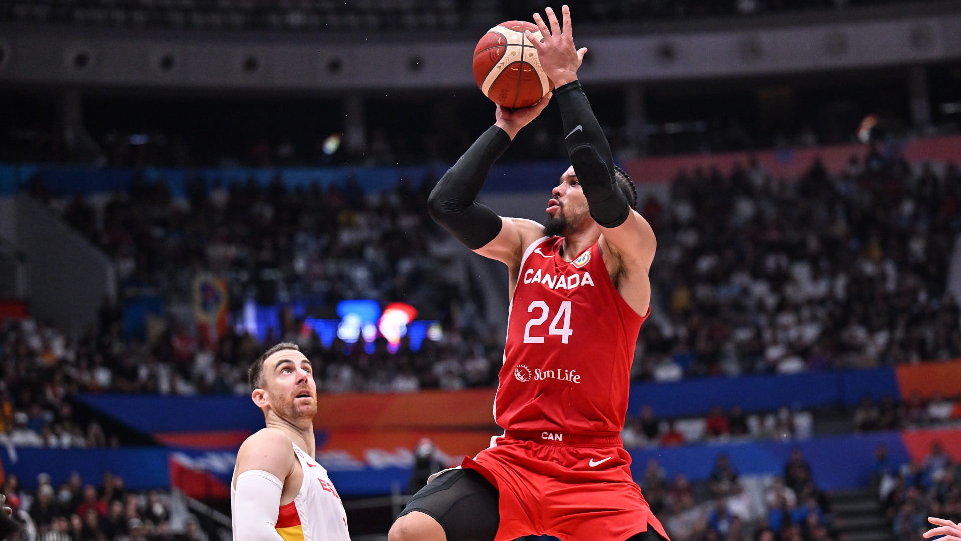 صورة بعنوان: كندا تتأهل لدور الثمانية في بطولة كأس العالم لكرة السلة 