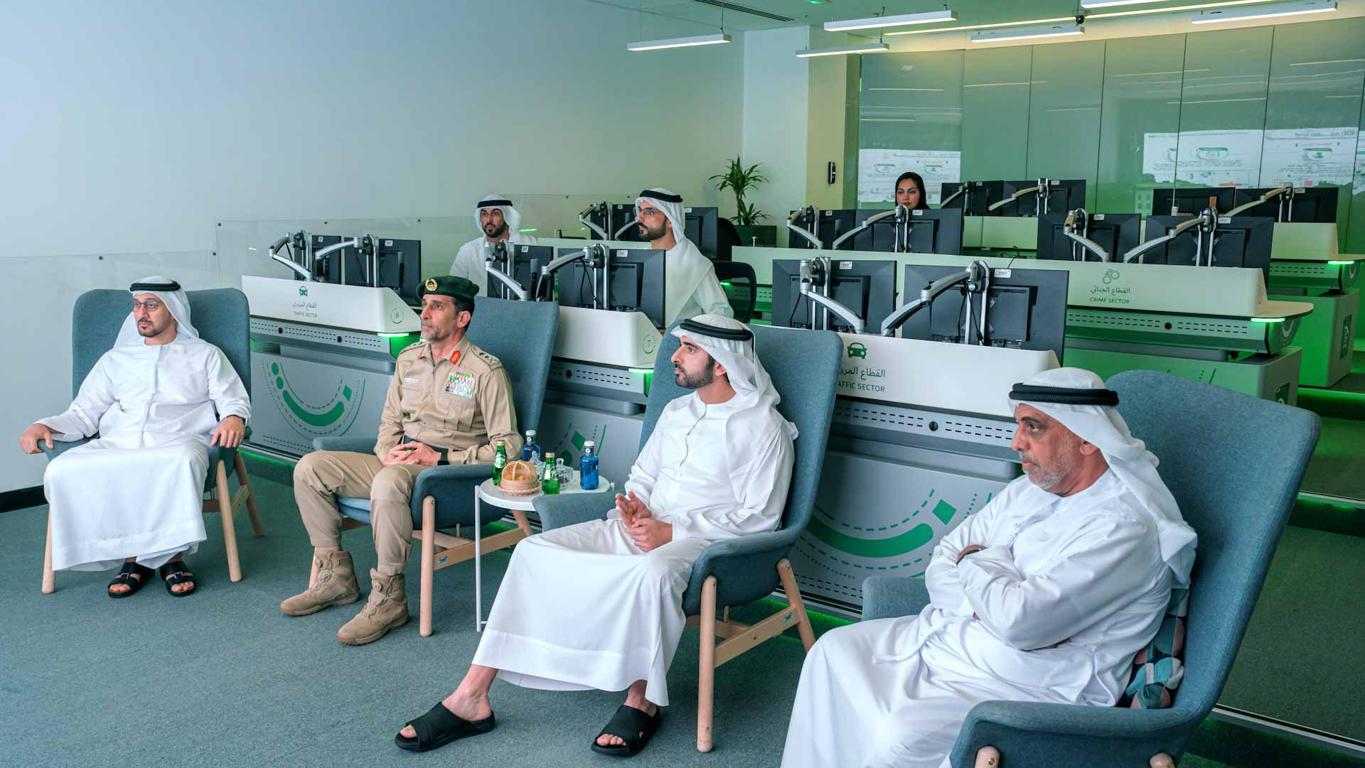 Image for the title: Hamdan bin Mohammed visits Dubai Police Officers Club 