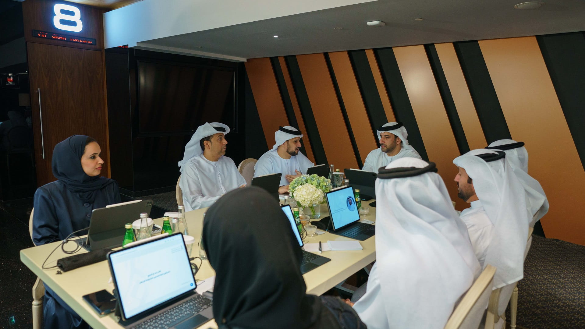 Image for the title: Sultan bin Ahmed reviews preparations for IGCF 2023 