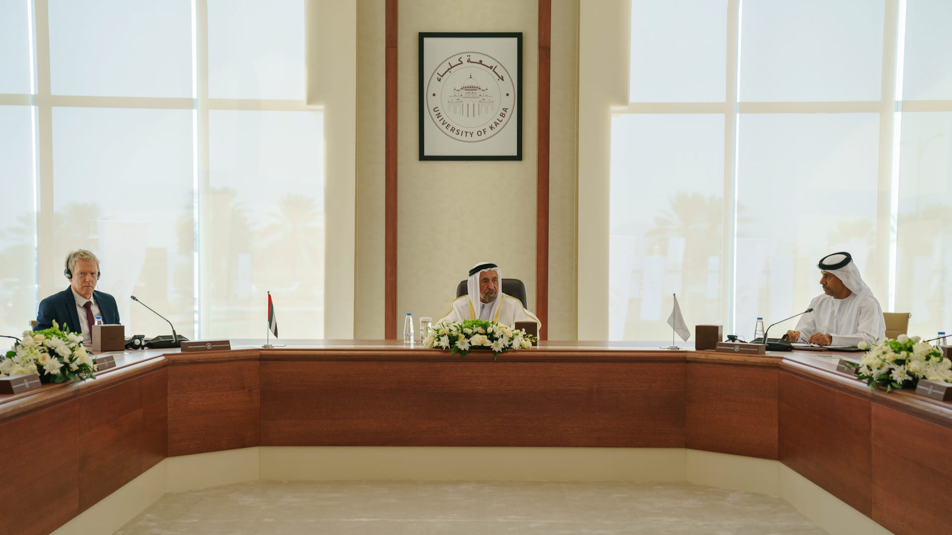 Image for the title: Sharjah Ruler chairs University of Kalba’s BOT meeting  