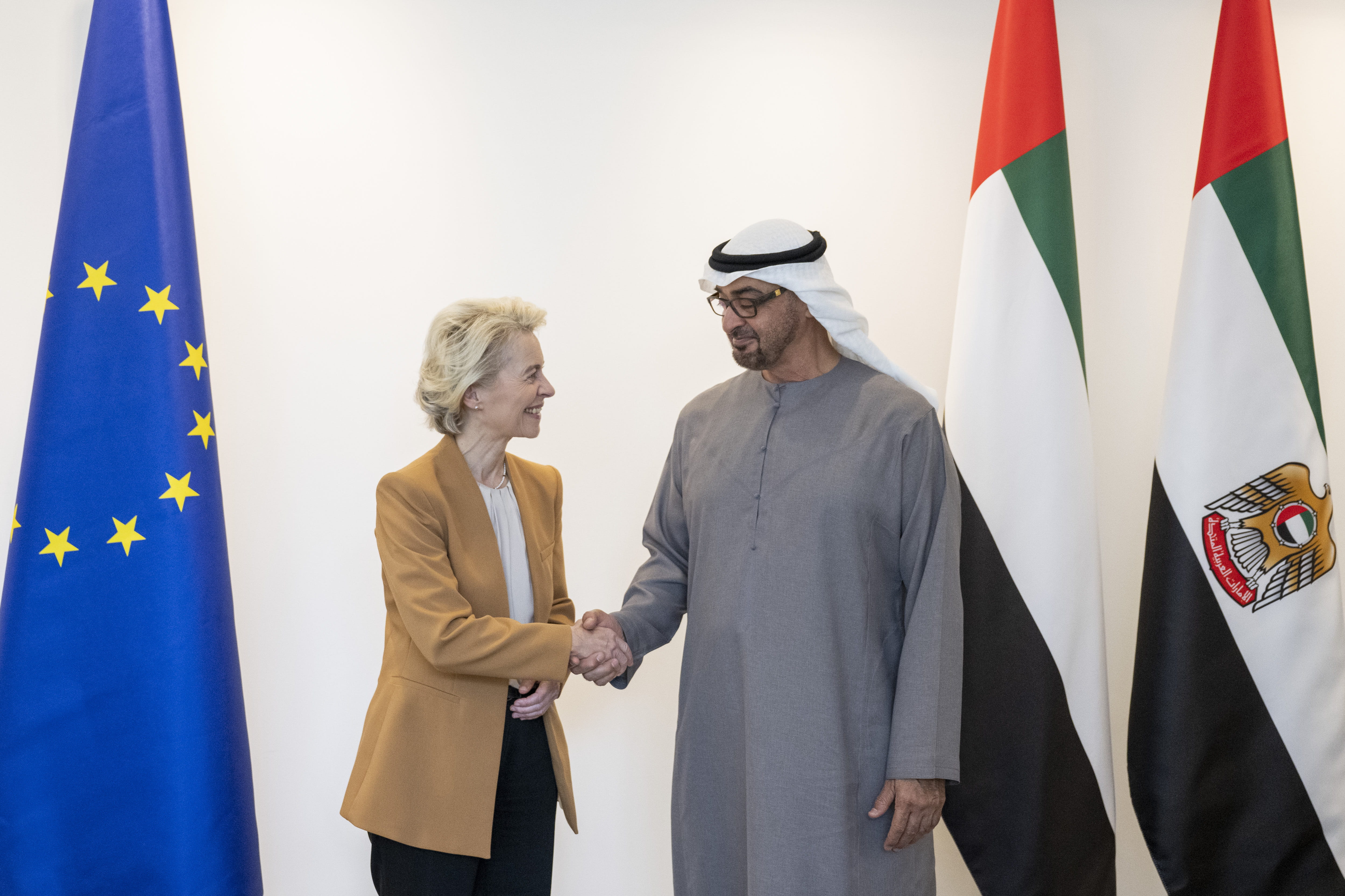 Image for the title: UAE President meets with European Commission President 