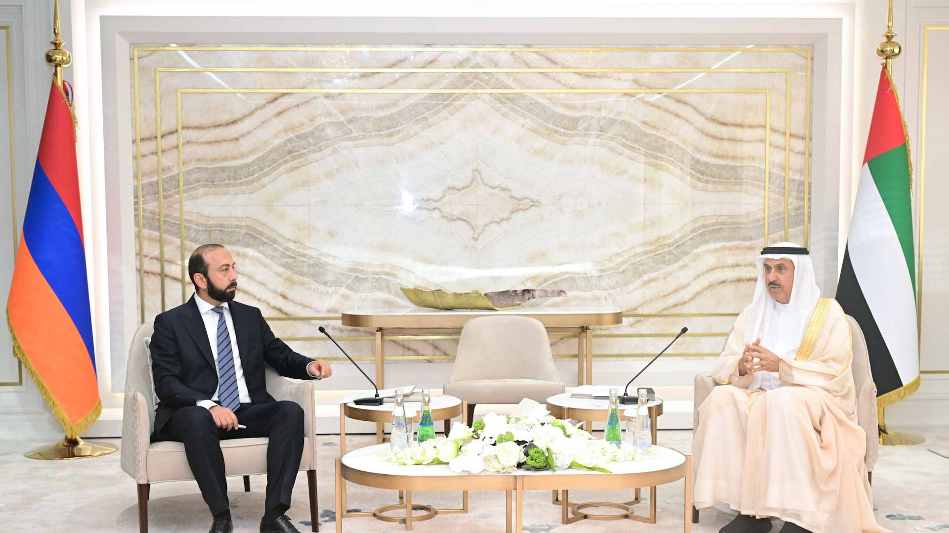 Image for the title: Saqr Ghobash receives Armenian Foreign Minister 