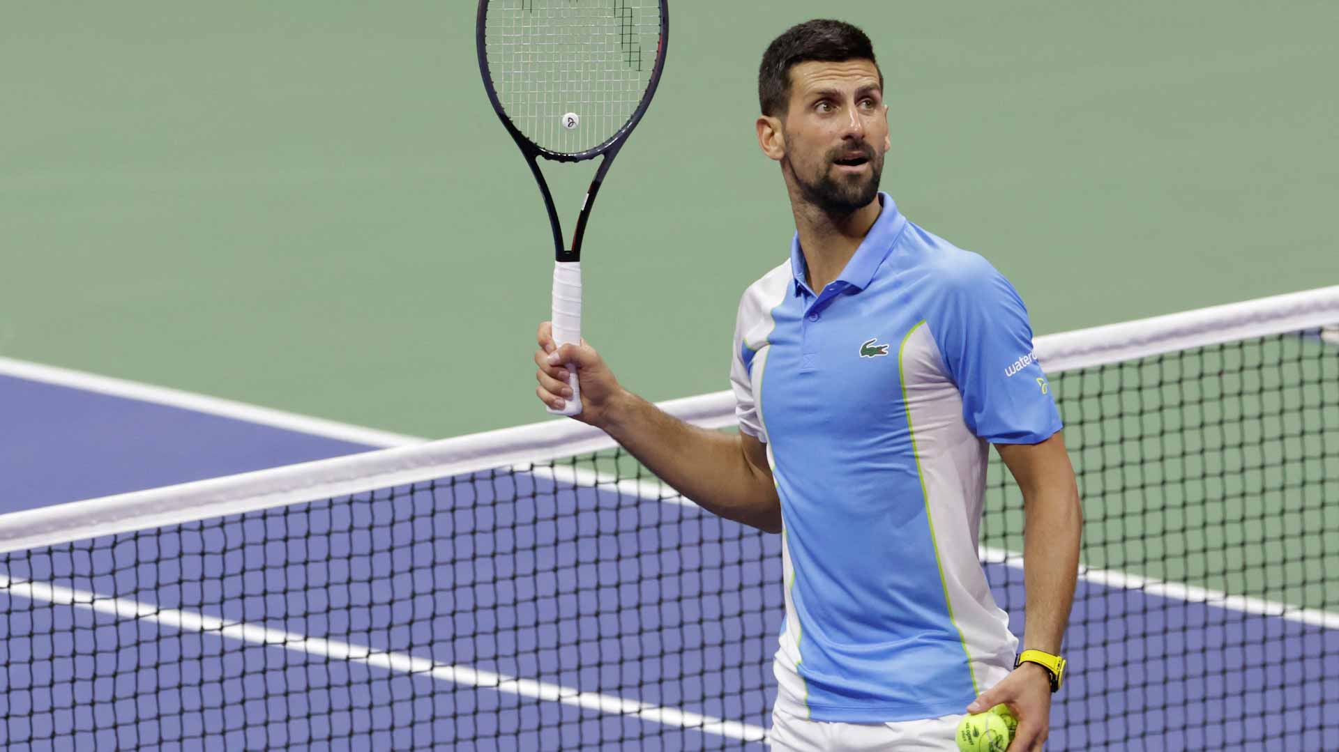 صورة بعنوان: الصربي ديوكوفيتش يتأهل إلى نهائي بطولة أميركا المفتوحة للتنس  