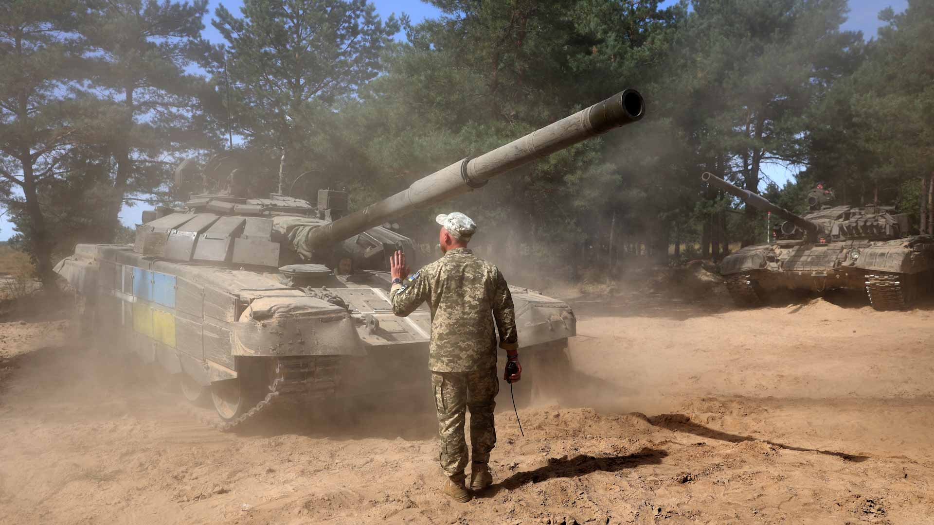 Image for the title: Russia says two Ukrainian drones downed over Belgorod 