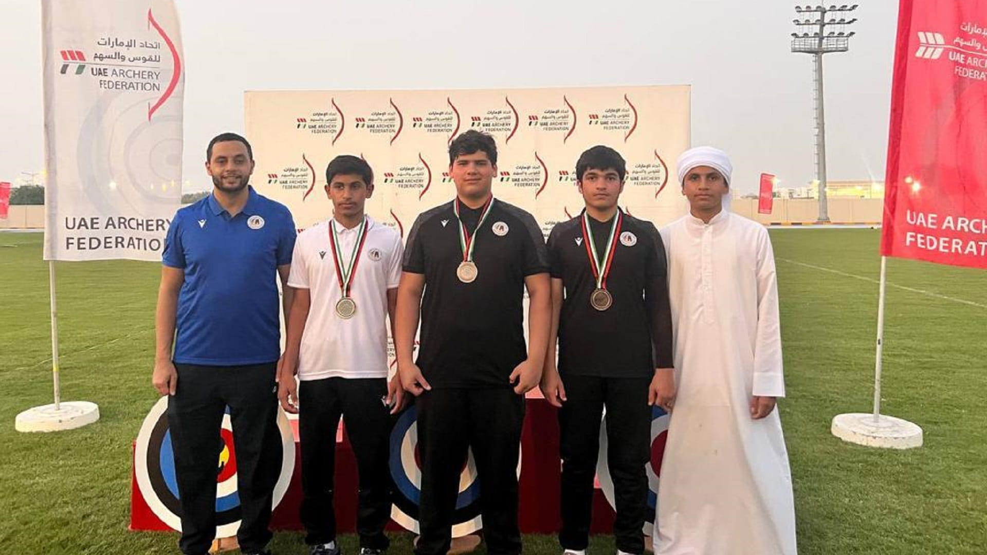 Image for the title: Mleiha Club wins medals in UAE Archery League Championship 