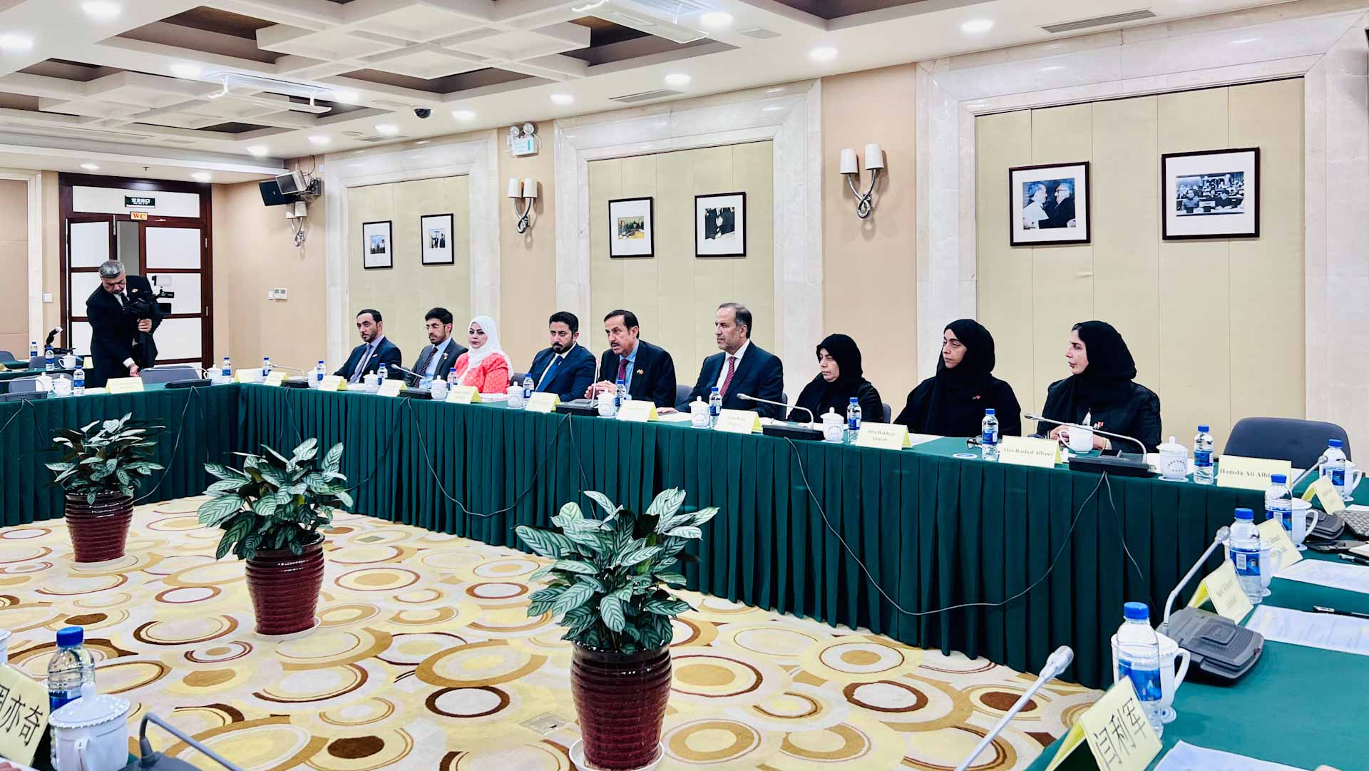 Image for the title: Saqr Ghobash visits Shanghai Institutes for International Studies 