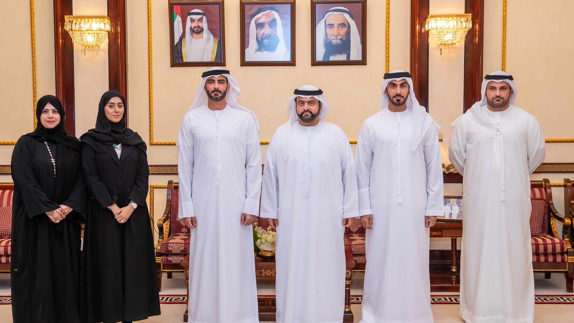 Image for the title: Fujairah Crown Prince receives Minister of Culture and Youth 
