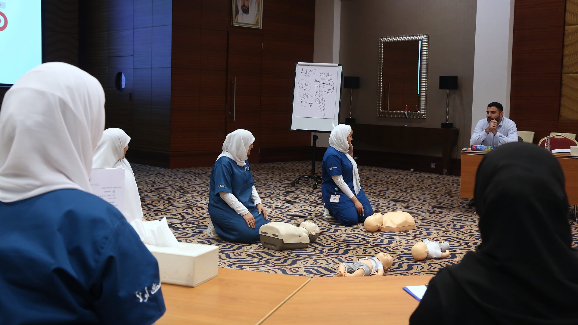 Image for the title: SDHR trains government nurseries employees on first aid 