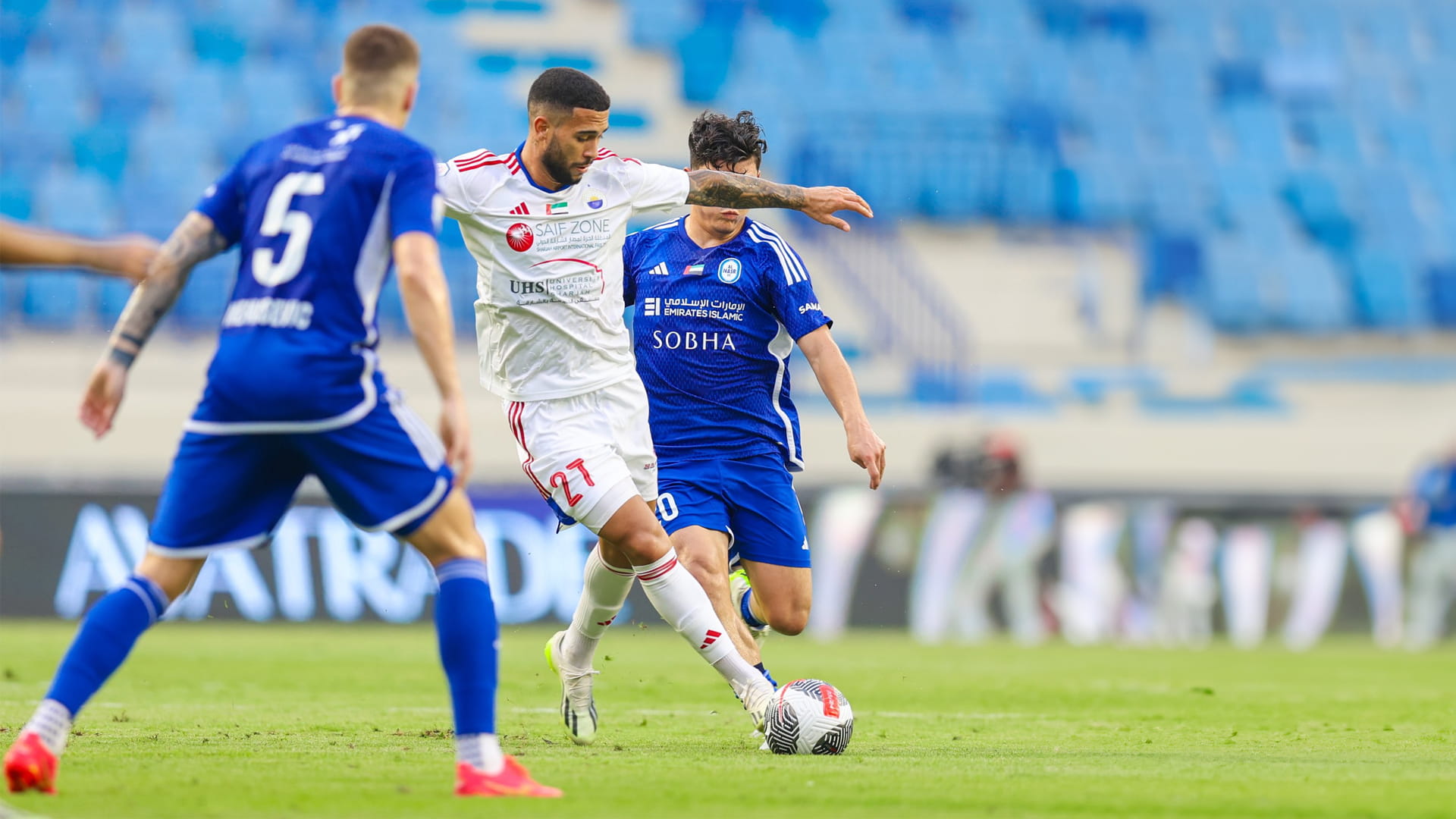 Image for the title: ADNOC Pro League: Sharjah regains balance by defeating Al-Nasr 