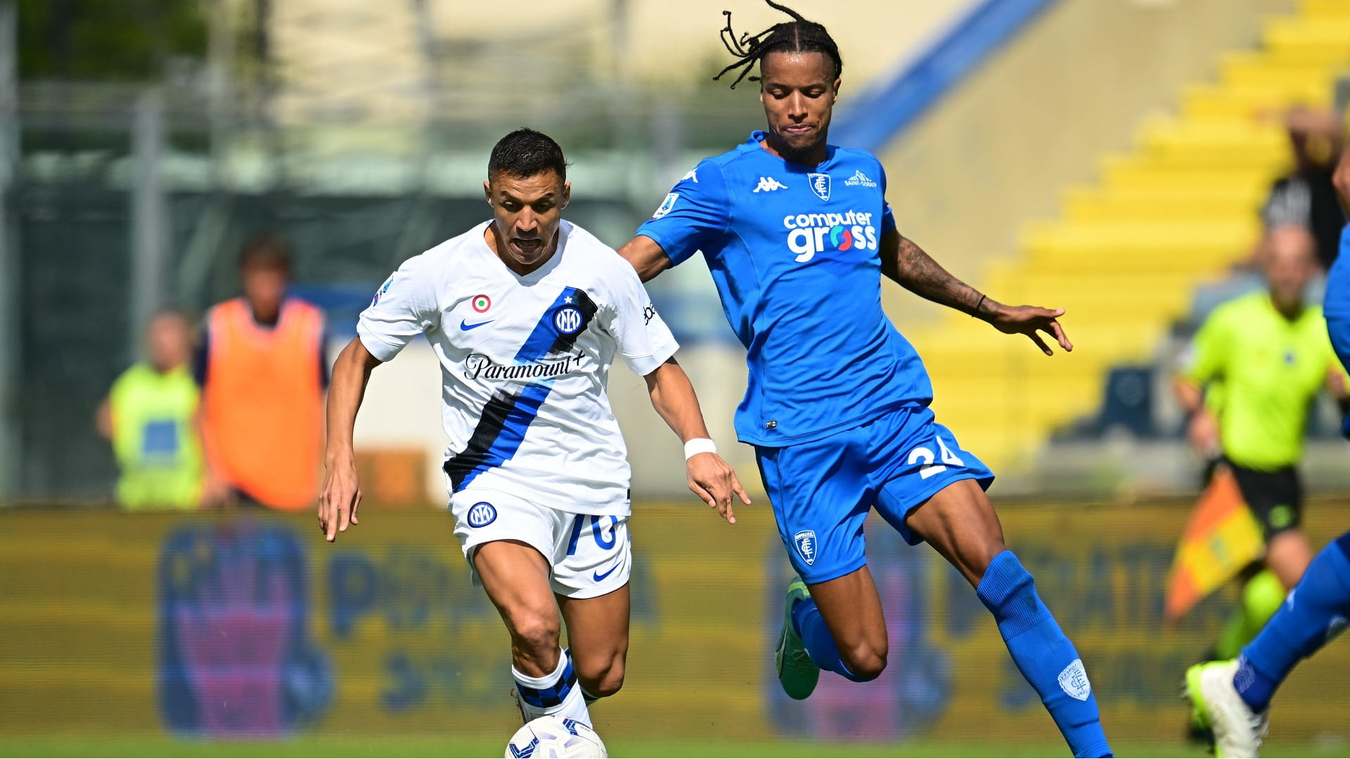 Image for the title: Dimarco missile fires Inter to victory over Empoli 