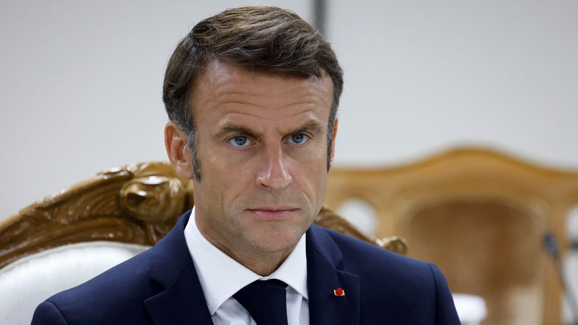 Image for the title: Macron: France will pull troops out of Niger after coup 