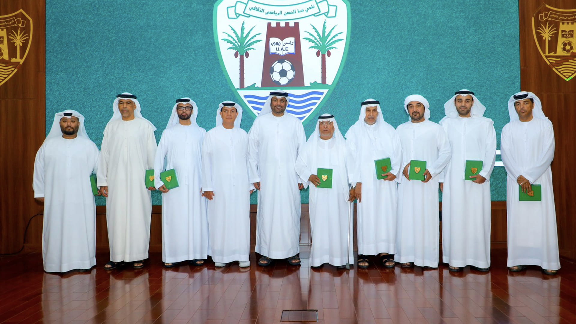 Image for the title: Dibba Al Hisn Club and SSC honours former presidents  