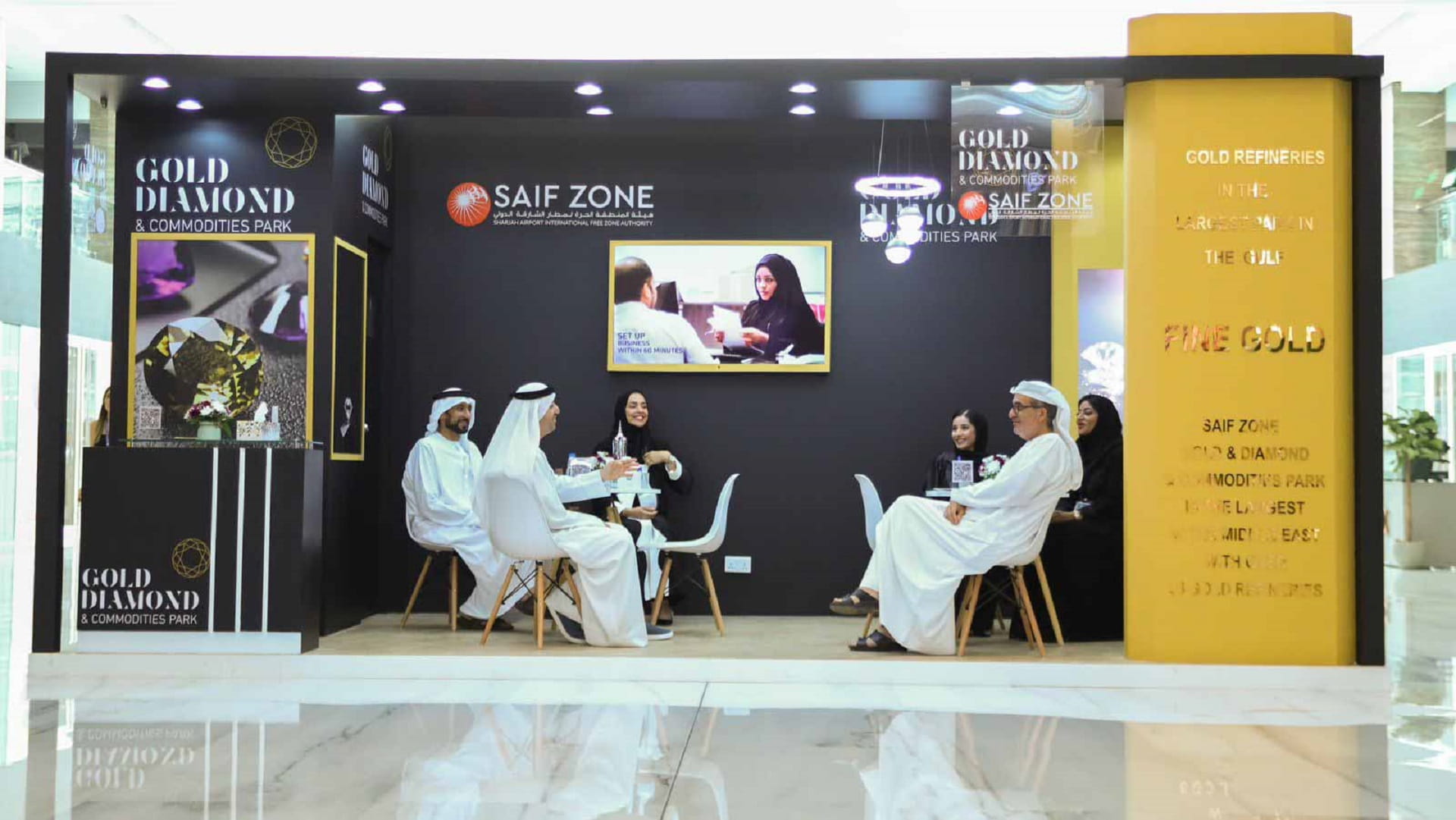 Image for the title: SAIF Zone takes part in 52nd Watch & Jewellery Middle East Show 