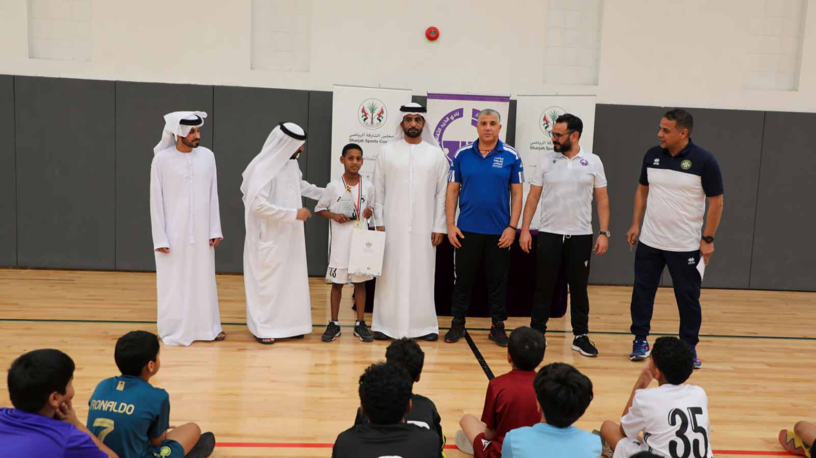 Image for the title: Zayed Abdullah best junior handball player in Sharjah 