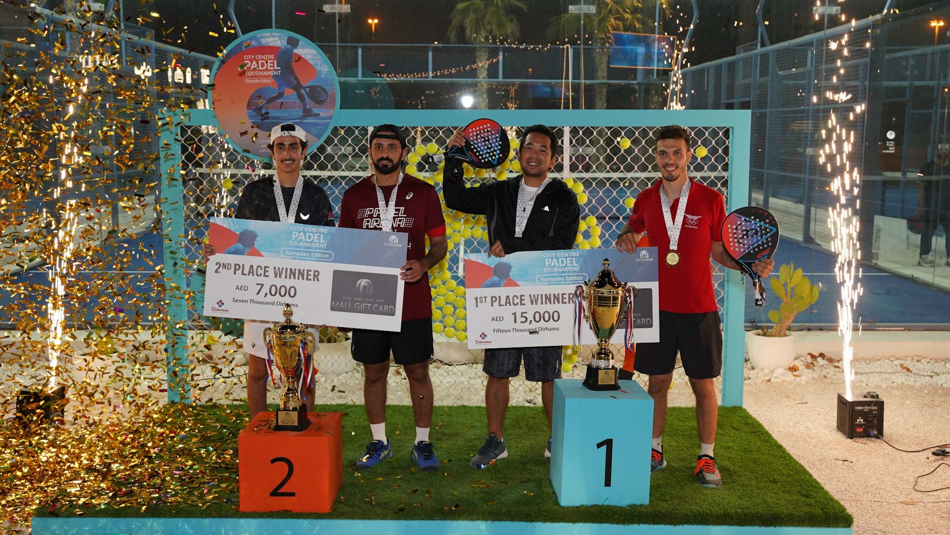 صورة بعنوان: ختام مبهر لبطولة سيتي سنتر للبادل تنس الرمضانية  