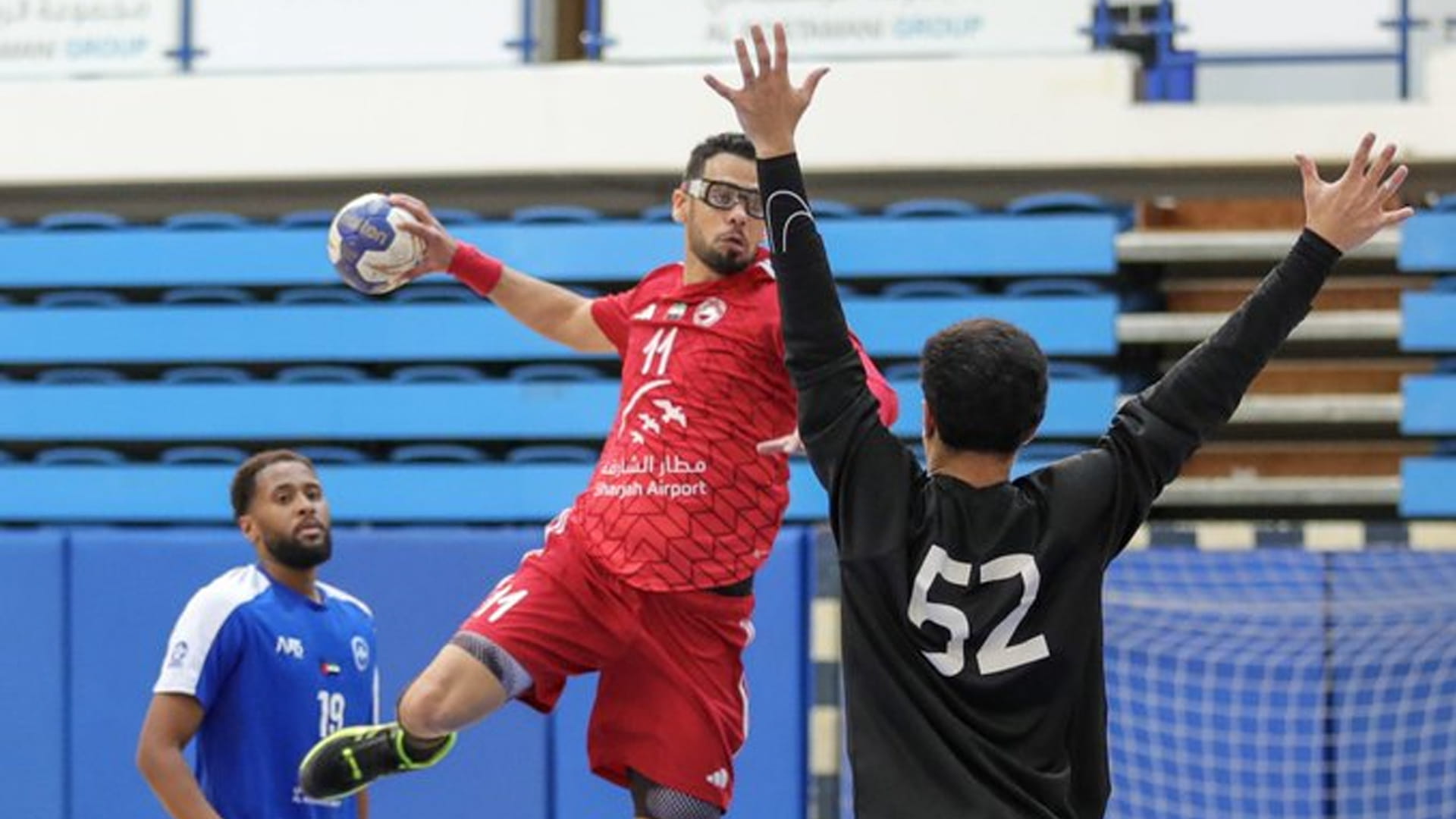 Image for the title: Sharjah win over Al Nasr, continue to lead the Handball League 