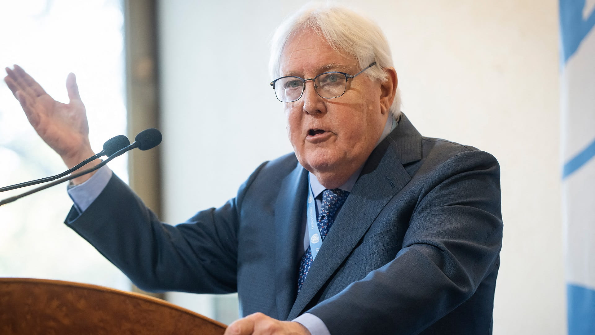 Image for the title: UN humanitarian chief: Gaza war is 'betrayal of humanity' 