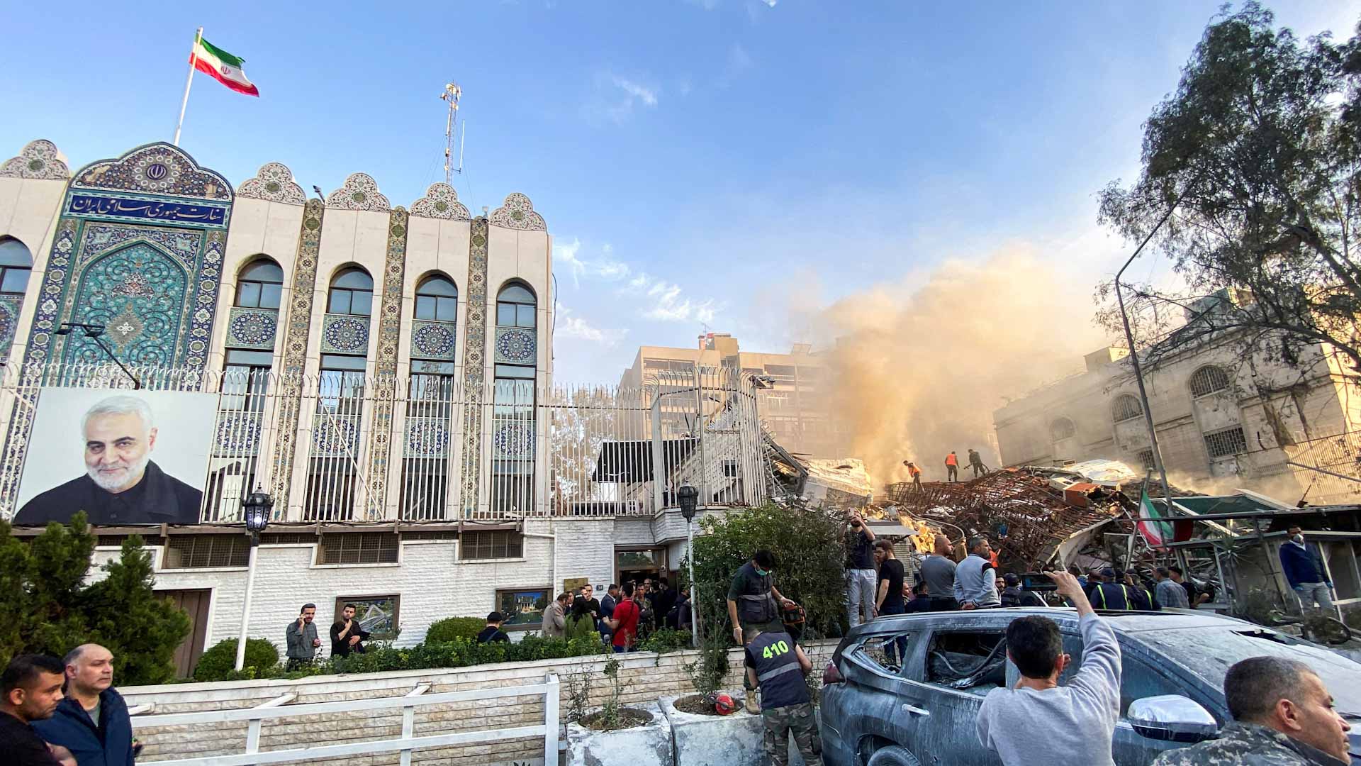 صورة بعنوان: أميركا في حالة تأهب قصوى تحسباً لرد إيراني على هجوم القنصلية 