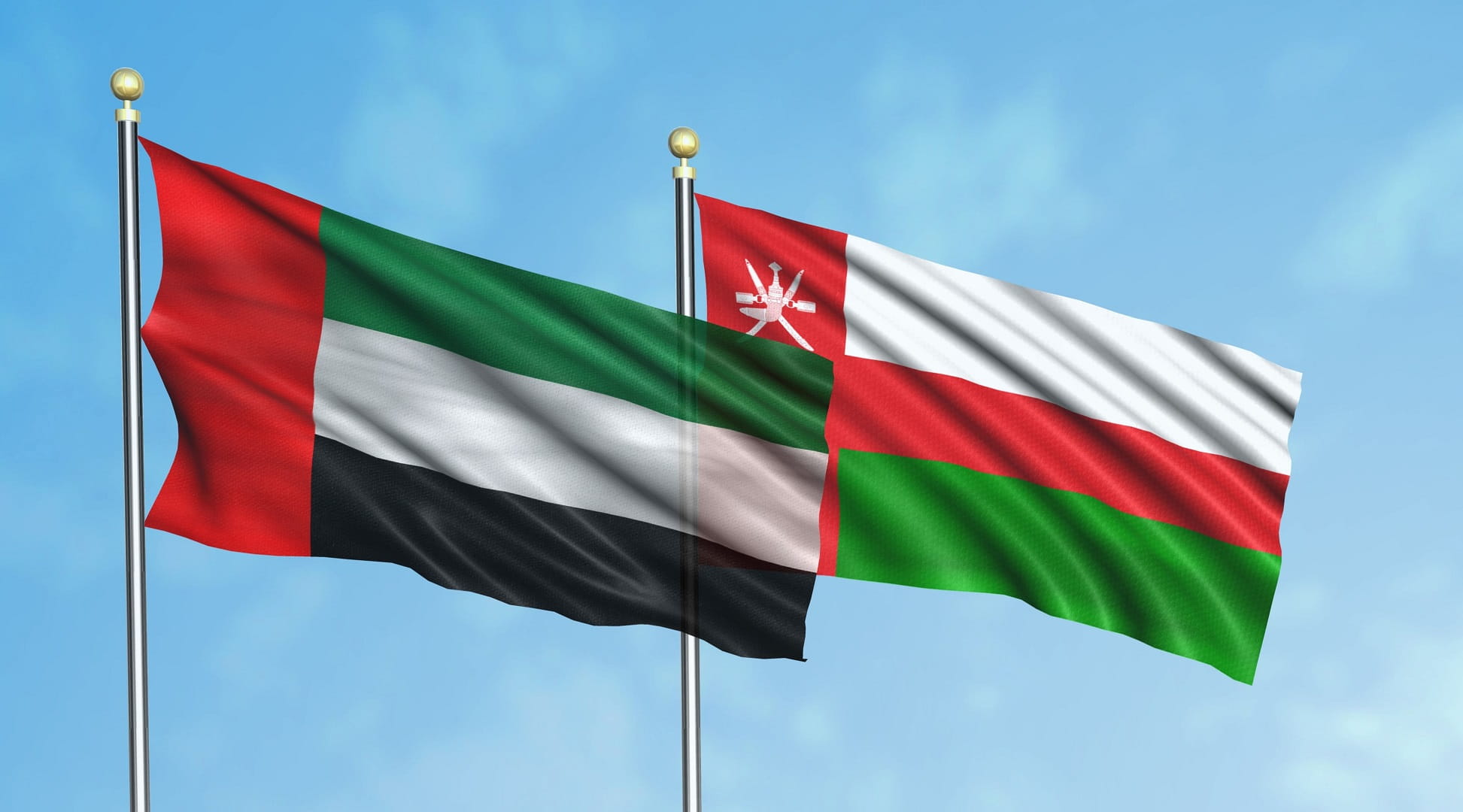صورة بعنوان: الإمارات وعمان تؤكدان مواقفهما الداعية للاستقرار والأمن والازدهار 