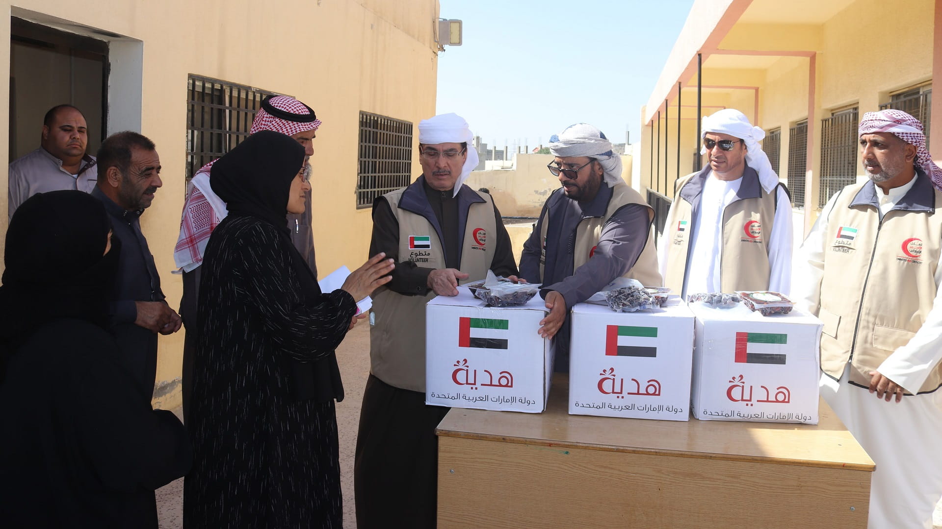 Image for the title: 'Chivalrous Knight 3': Third UAE aid ship arrives at Al Arish Port 