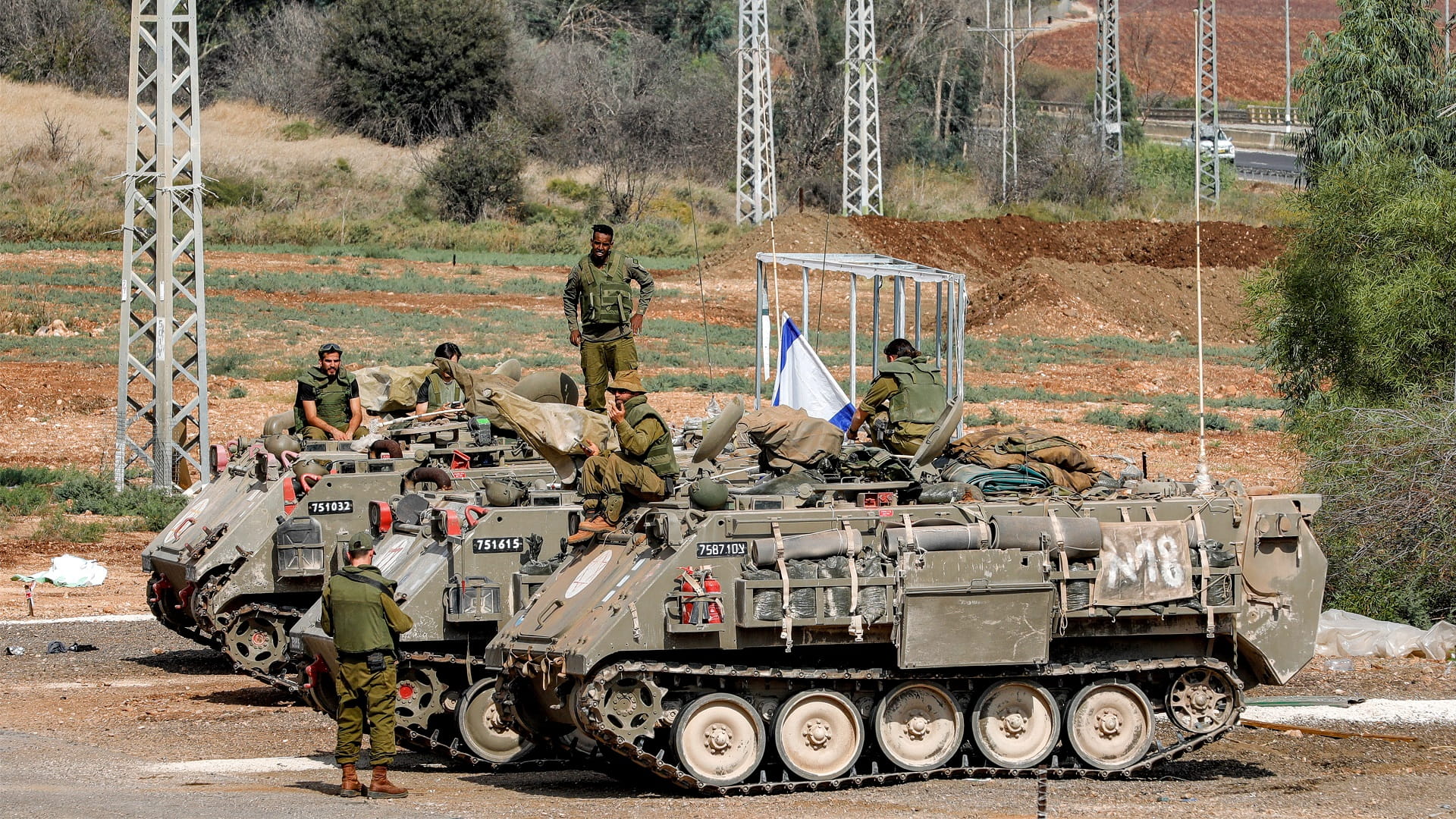 Image for the title: Israel says readiness advances for 'war' on Lebanon border 