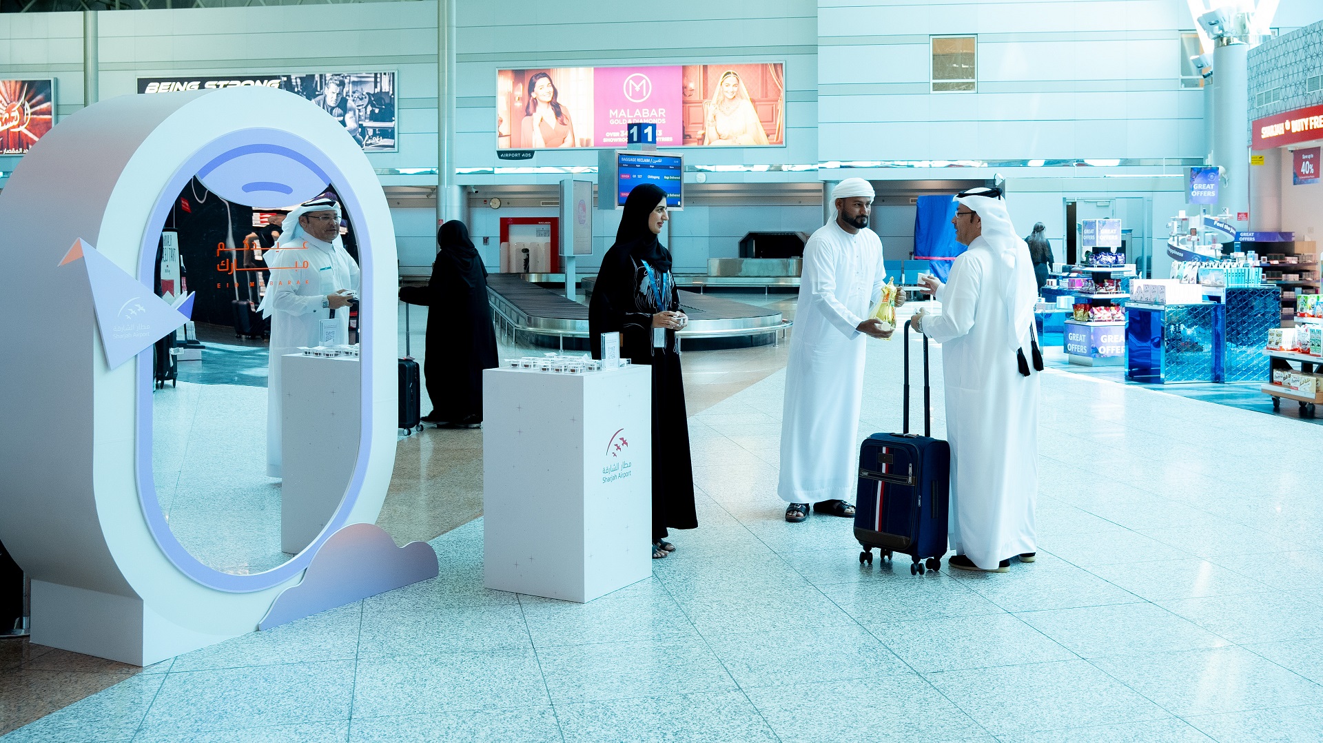 Image for the title: Sharjah Airport shares joy of Eid Al Fitr with passengers 