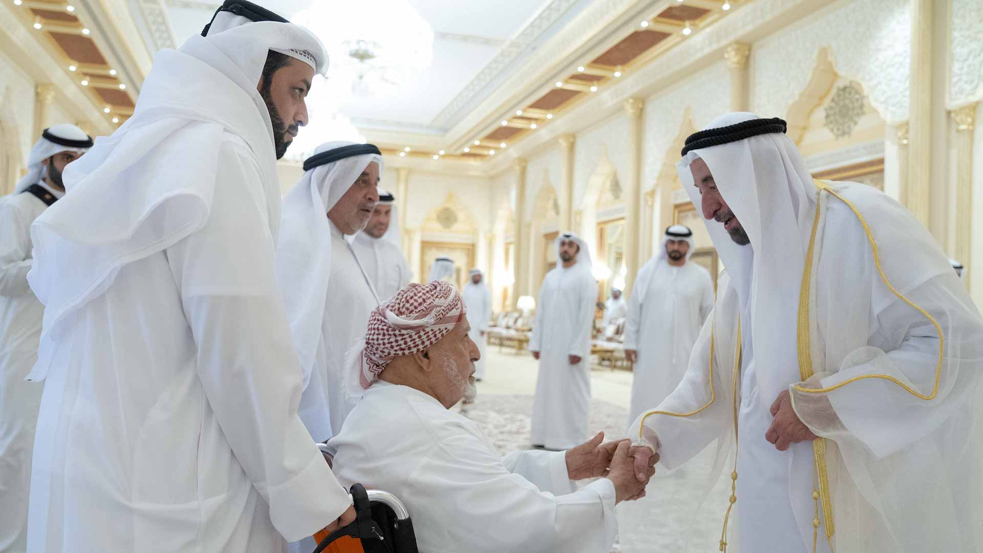 Image for the title: Sharjah Ruler continues to receive Eid Al Fitr well wishers 
