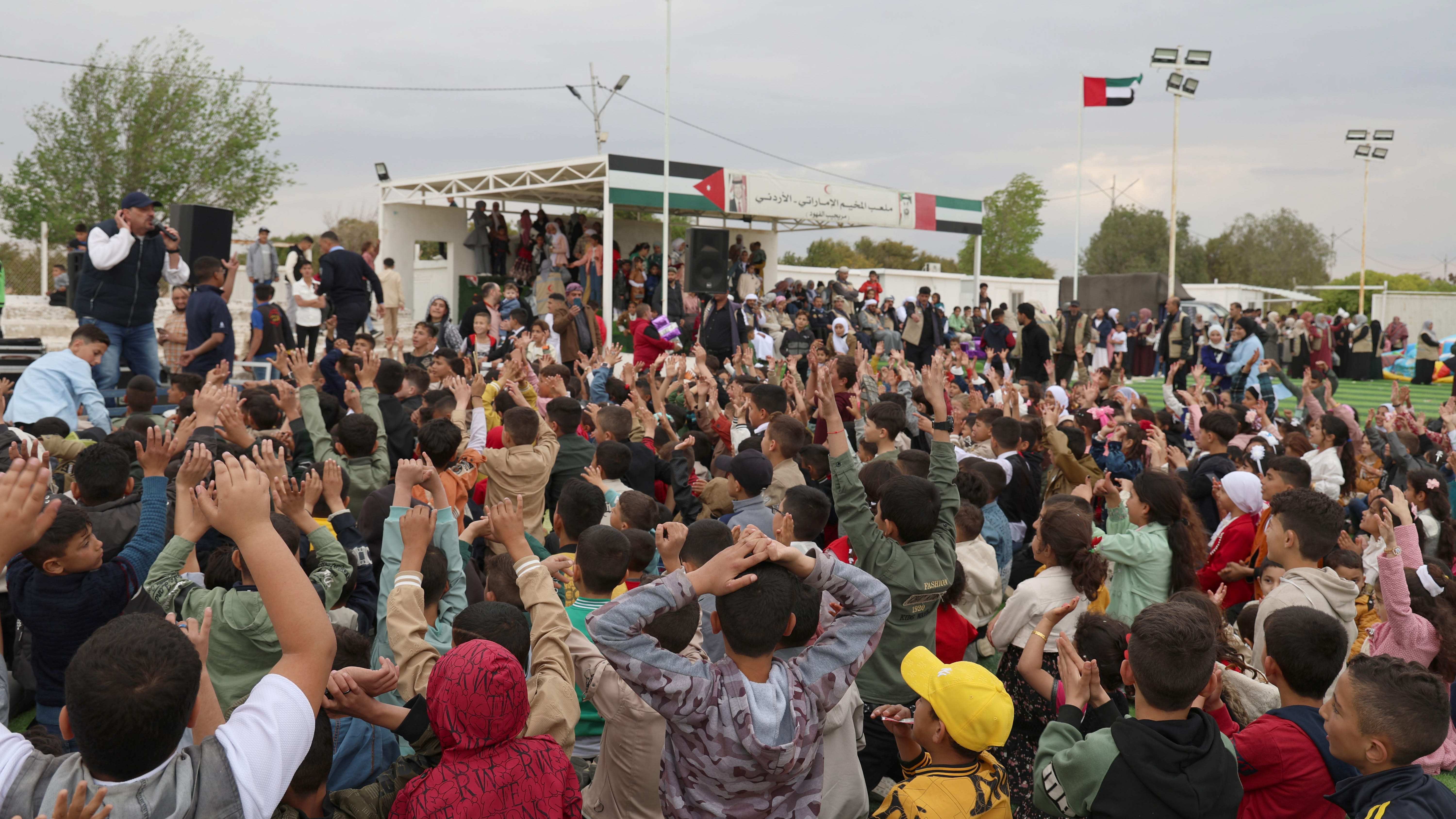 Image for the title: ERC brings Eid joy to Syrian refugees in Mrejib Al Fhoud Camp 