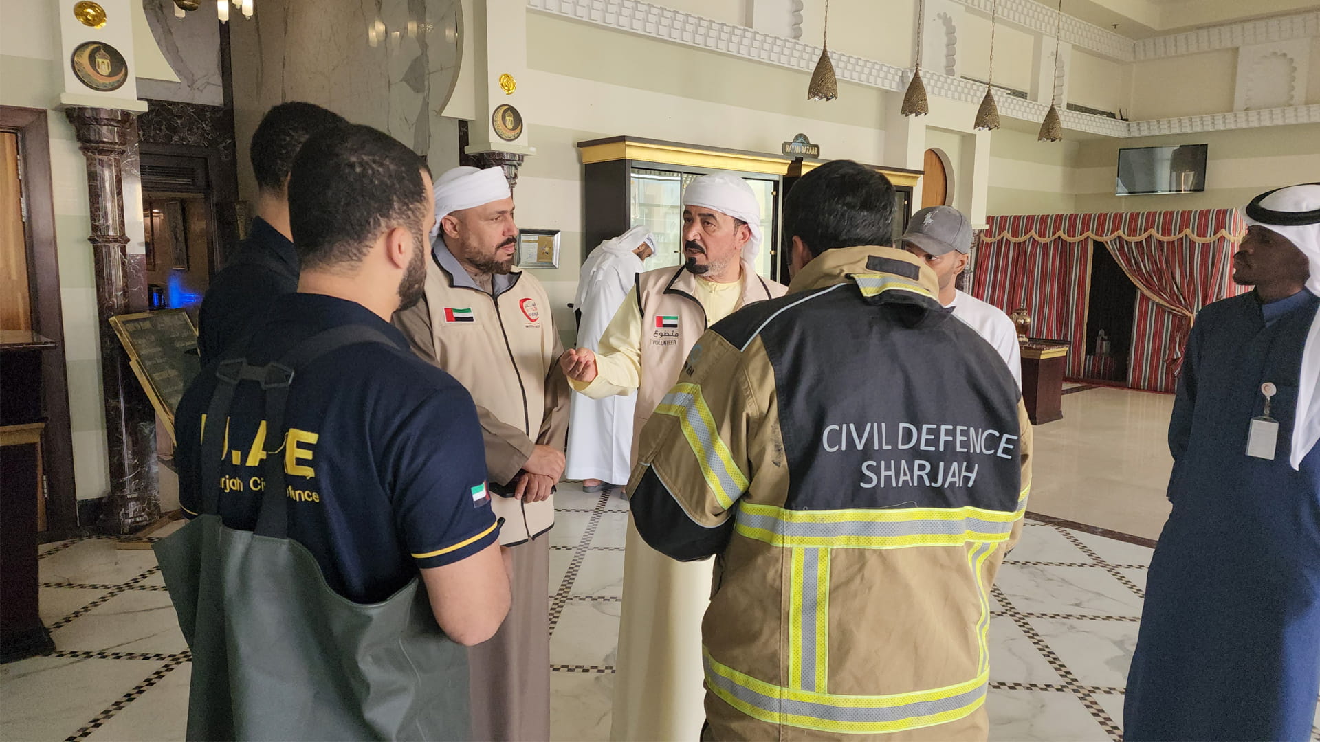 Image for the title: Al Qadi: Sharjah shelters victims of extreme weather conditions 