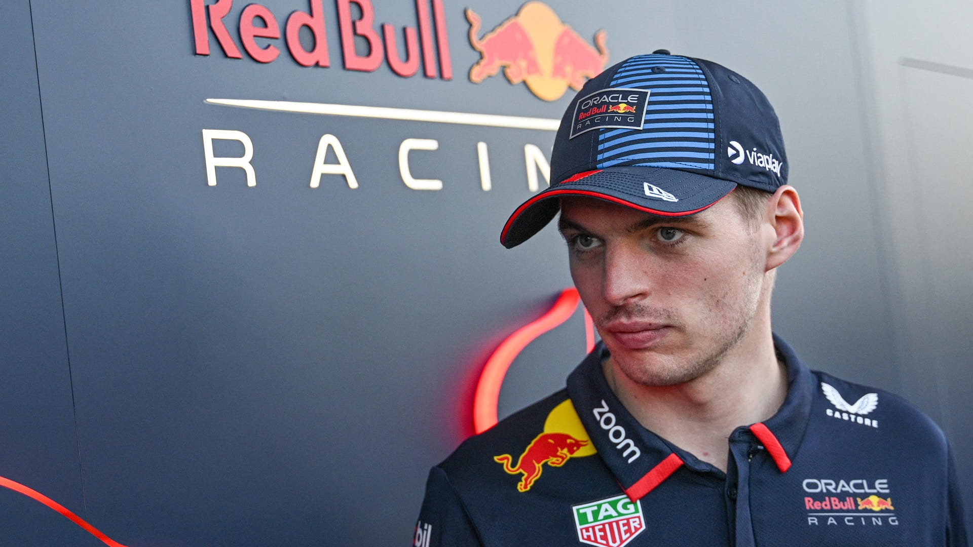 Image for the title: Verstappen says he's happy at Red Bull so 'no reason' to leave 