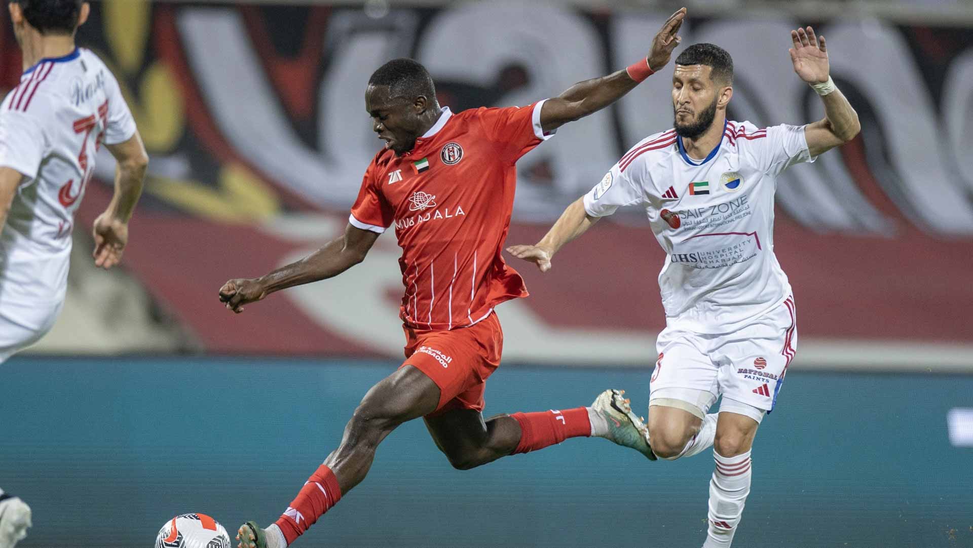 Image for the title: Sharjah and Al Jazeera draw 1-1 in APL match 