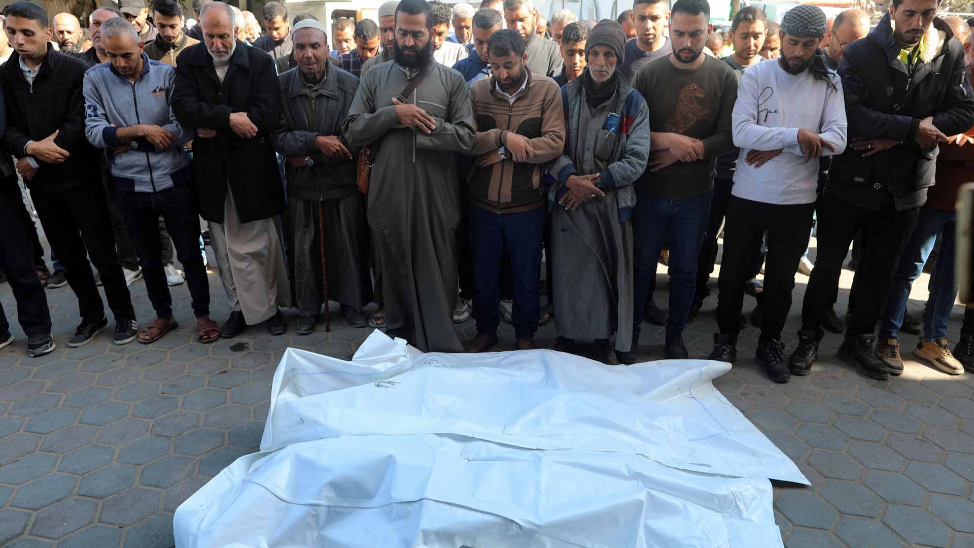 صورة بعنوان: وفاة 34183 فلسطينياً وإصابة 77143 في الهجوم الإسرائيلي منذ أكتوبر 