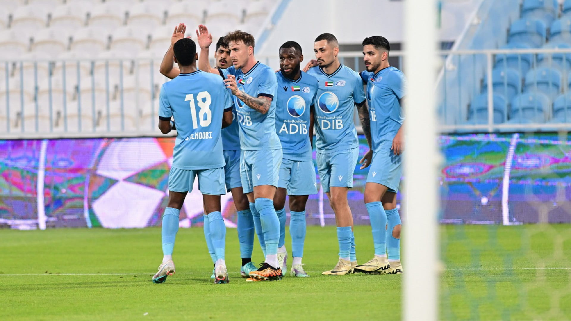 Image for the title: Baniyas secures a 4-2 victory over Hatta in ADNOC Pro League 
