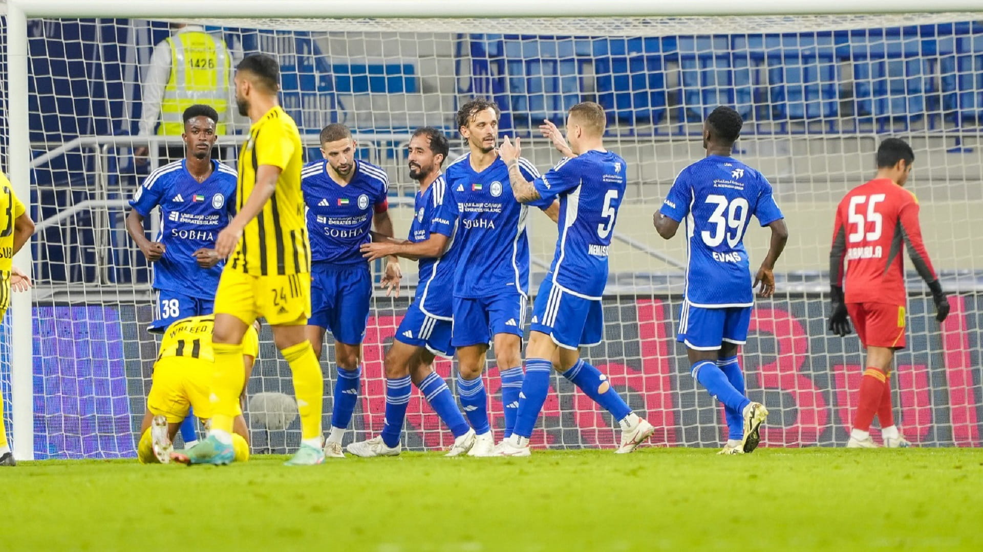 Image for the title: ADNOC Professional League: Al Nasr and Ittihad Kalba draw 2-2 
