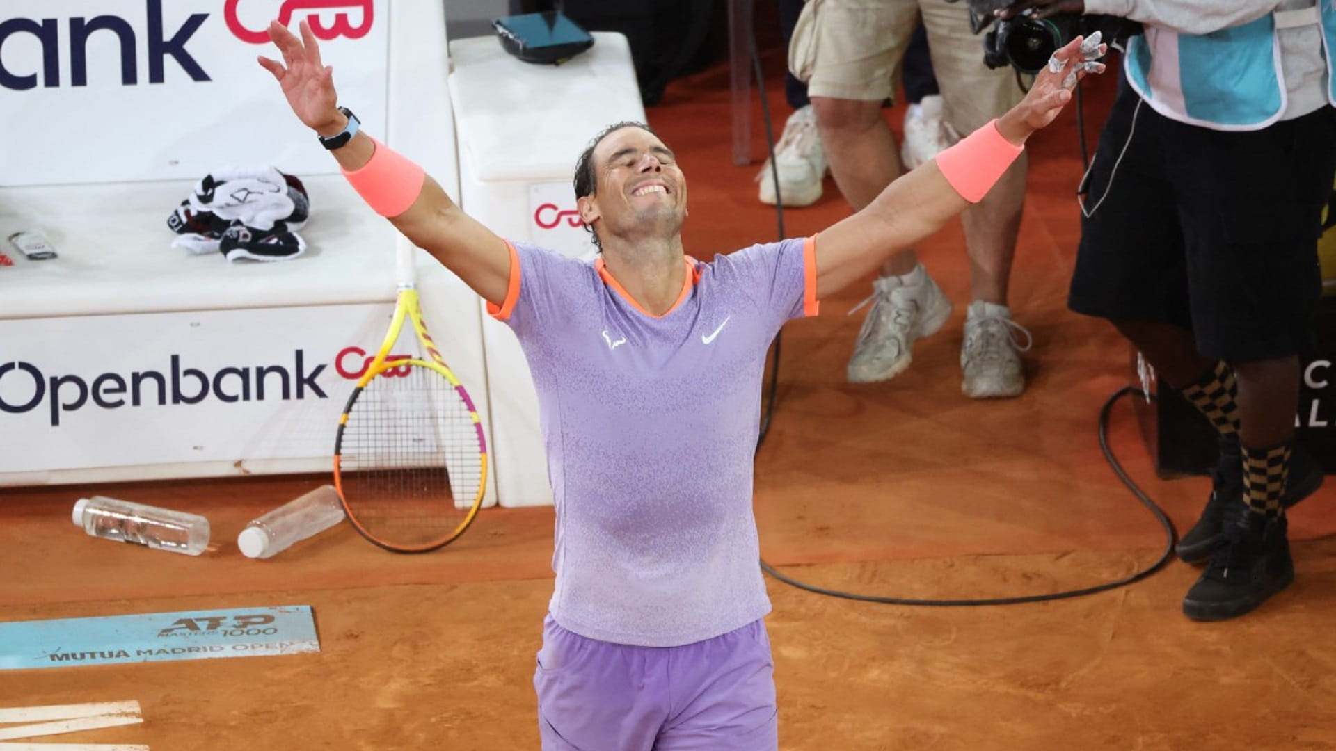 صورة بعنوان: الإسباني نادال يتأهل للدور الثاني في بطولة مدريد للتنس 