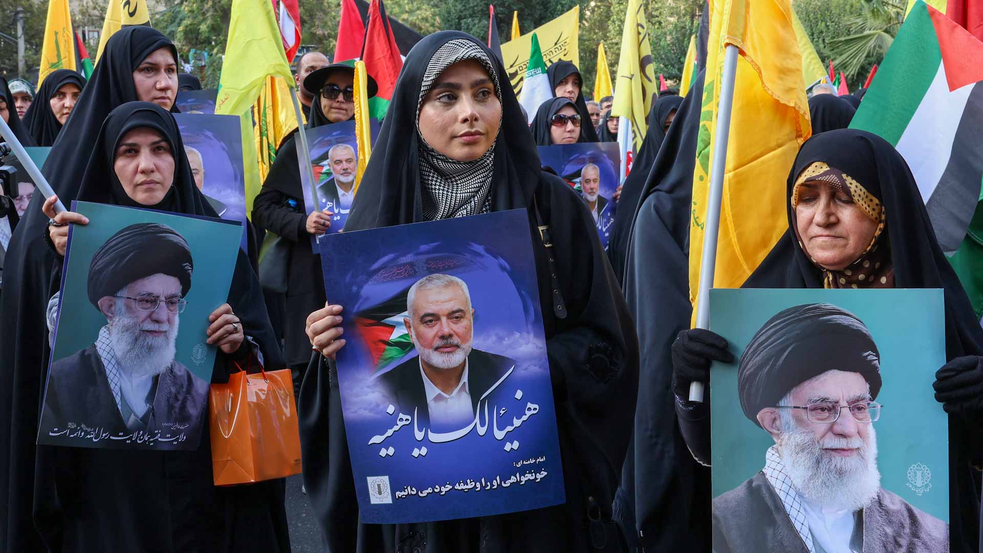 صورة بعنوان: إيران تشيع إسماعيل هنية في جنازة رسمية غداة مقتله بغارة إسرائيلية 