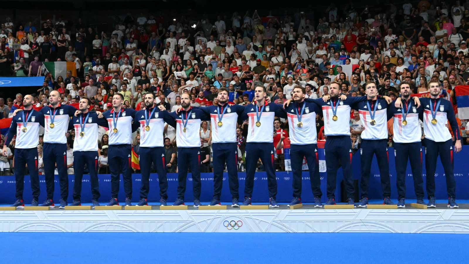 صورة بعنوان: منتخب صربيا يتوج بذهبية مسابقة كرة الماء للرجال بأولمبياد باريس 