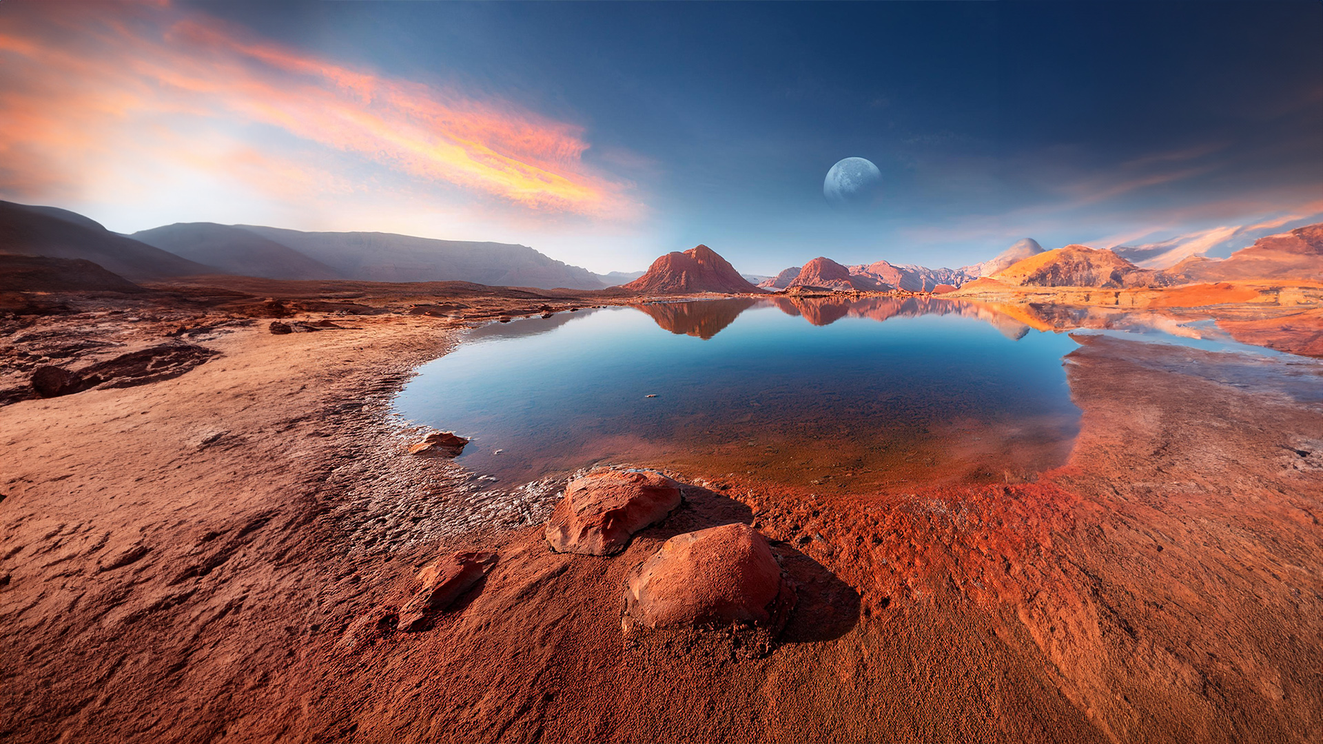 صورة بعنوان: وداعاً للأرض..المريخ البديل الأنسب لاستيطان البشر بعد اكتشاف الماء 