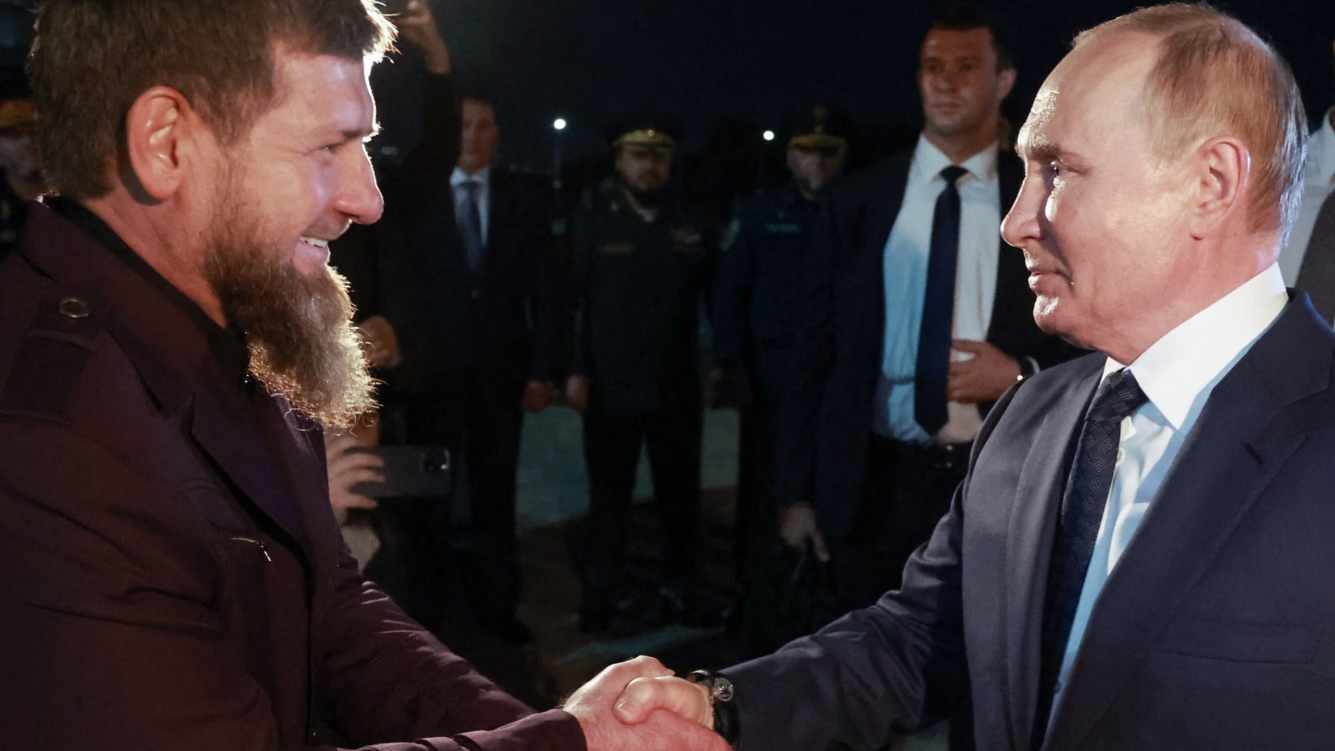 Image for the title: Putin visits Chechnya for first time since 2011 