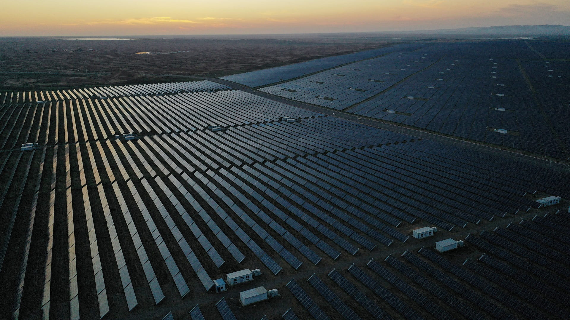 Image for the title: China's solar sector blazes trail in commitment to renewables 