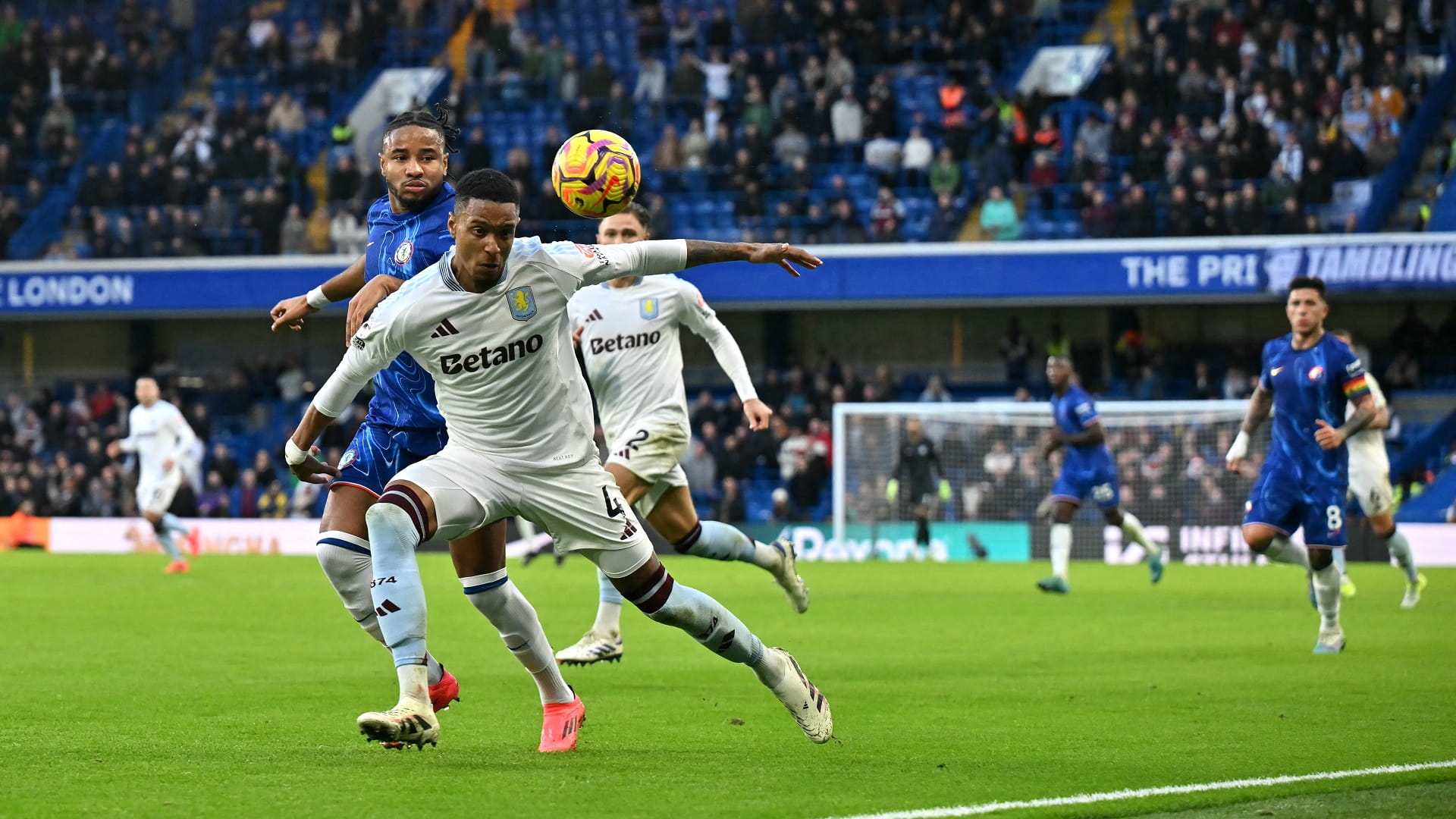 Chelsea beat Villa 3-0 to move joint second