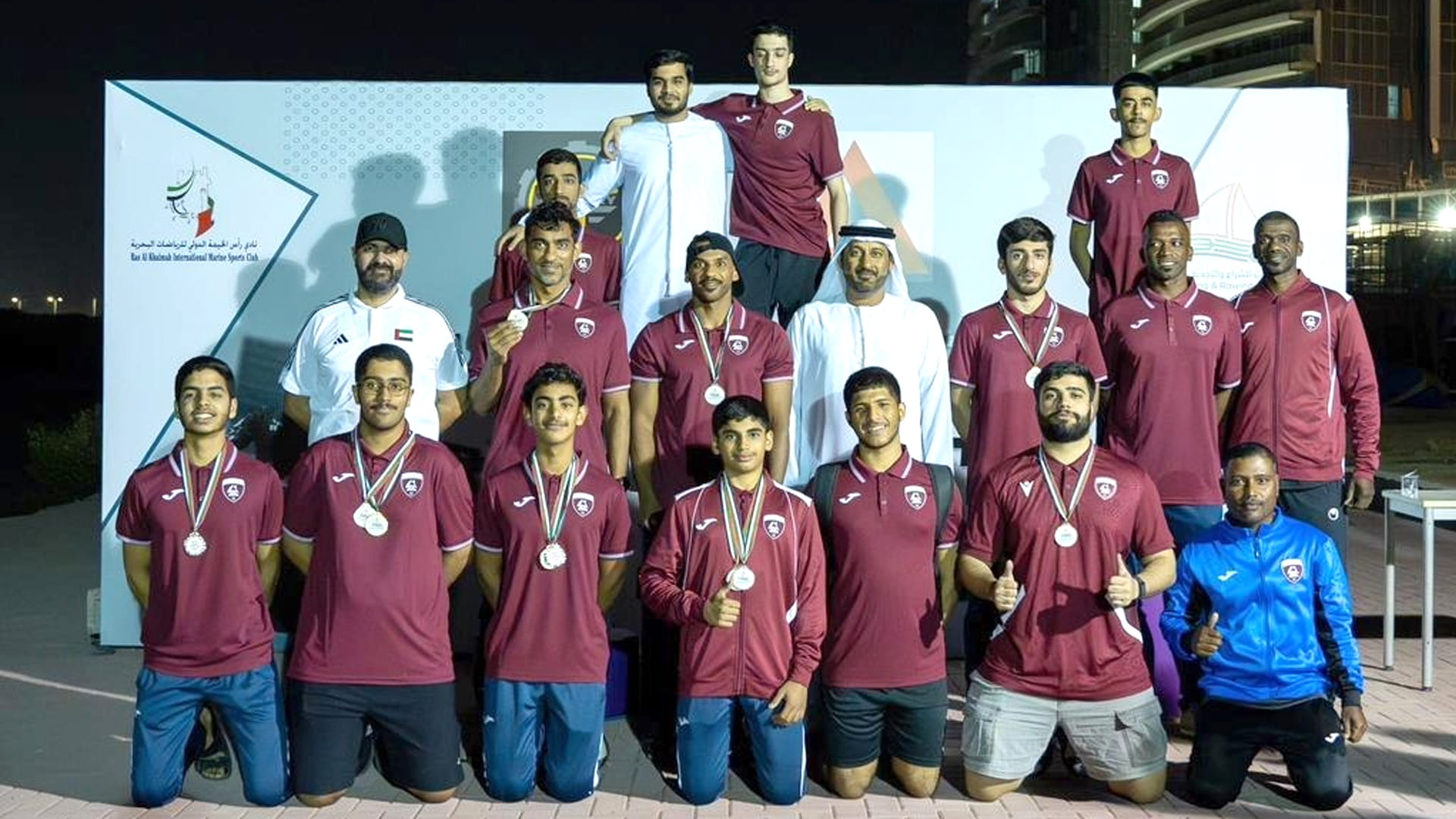Al Hamriyah rowing team wins 12 Medals at UAE Championship 